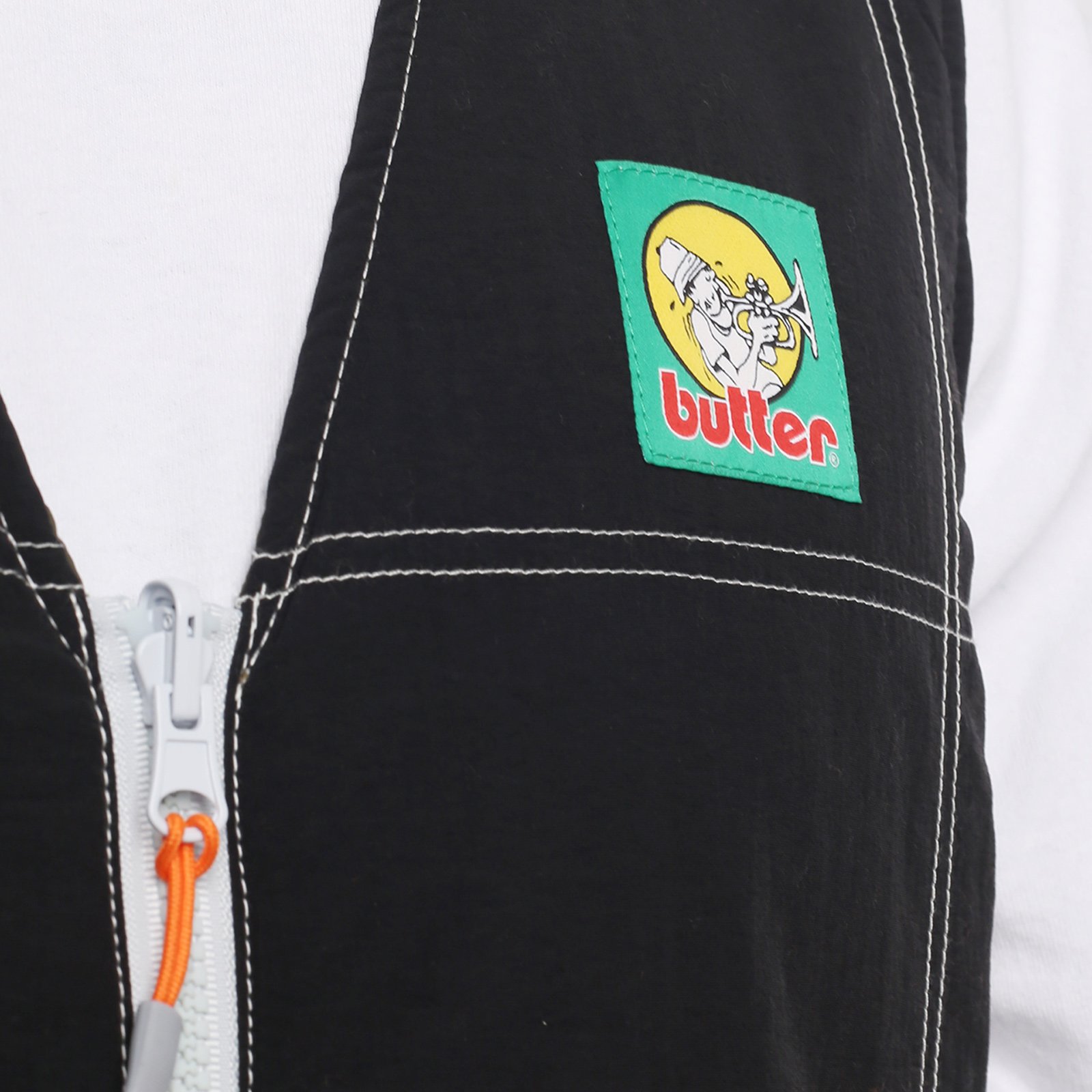 Мужской мужской жилет Butter Goods Butter Goods Reversible Vest (Reversible vest-blk/army) (REVERSIBLE VEST-BLK/ARMY)  - цена, описание, фото 5
