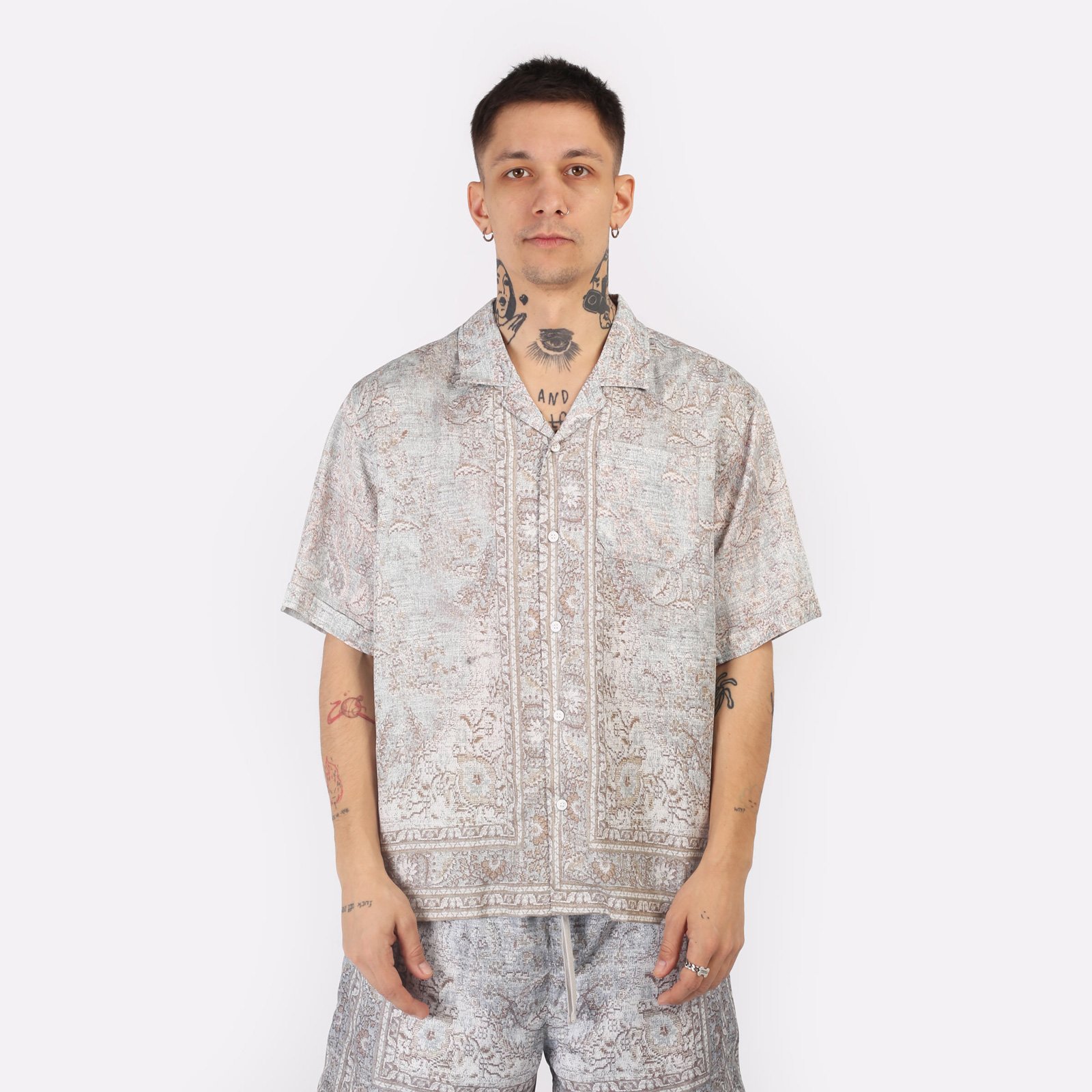 Мужская рубашка Stampd Rug Camp Collar Buttondown (SLA-M3315BD-RPO)  - цена, описание, фото 1