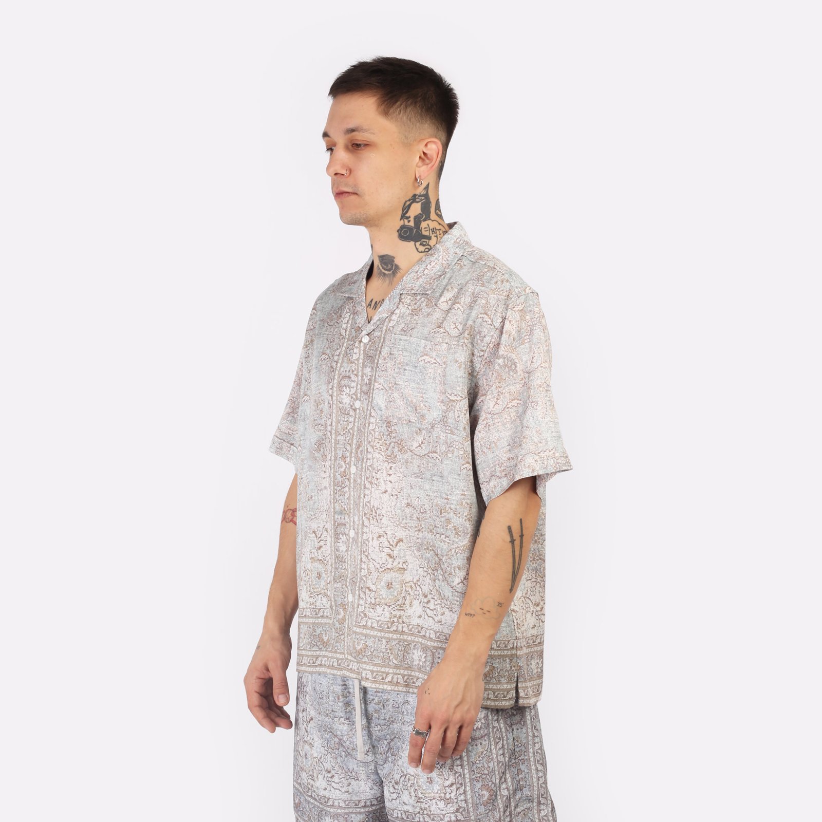 Мужская рубашка Stampd Rug Camp Collar Buttondown (SLA-M3315BD-RPO)  - цена, описание, фото 3