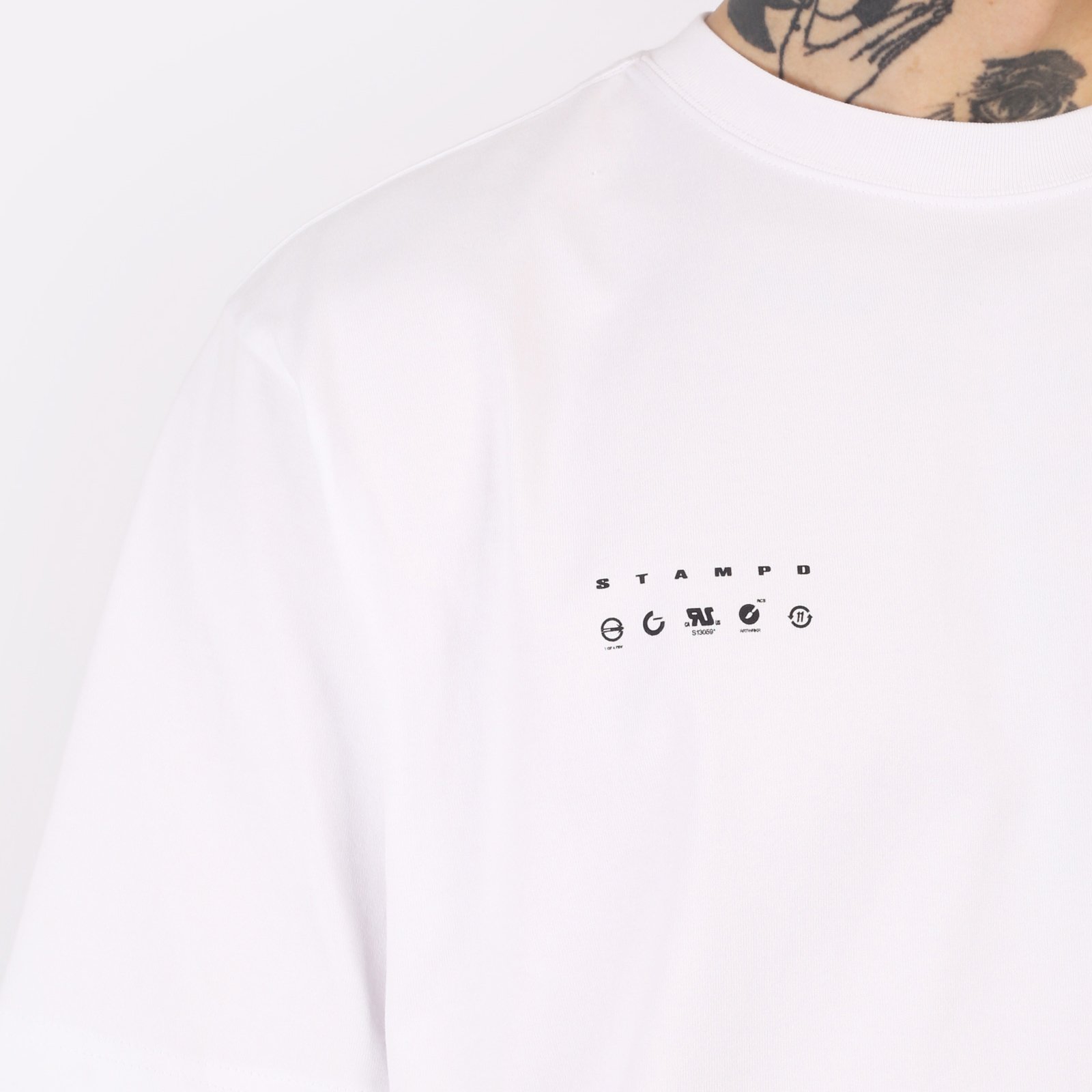 мужская футболка Stampd S24 Transit Relaxed Tee  (SLA-M3331TE-WHT)  - цена, описание, фото 5