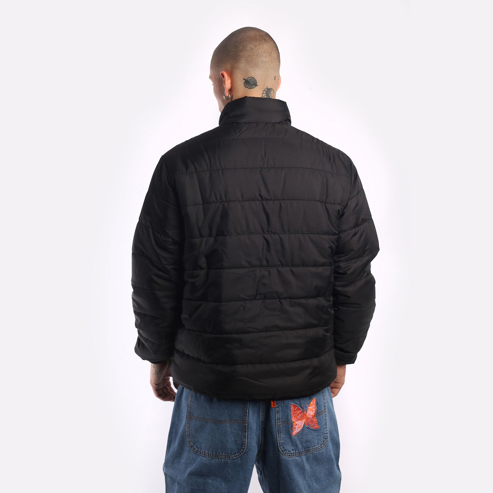 Мужская мужская куртка Butter Goods Butter Goods Jun Reversible Puffer Jacket (Jun Reversible-blk/blk) (JUN REVERSIBLE-BLK/BLK)  - цена, описание, фото 2