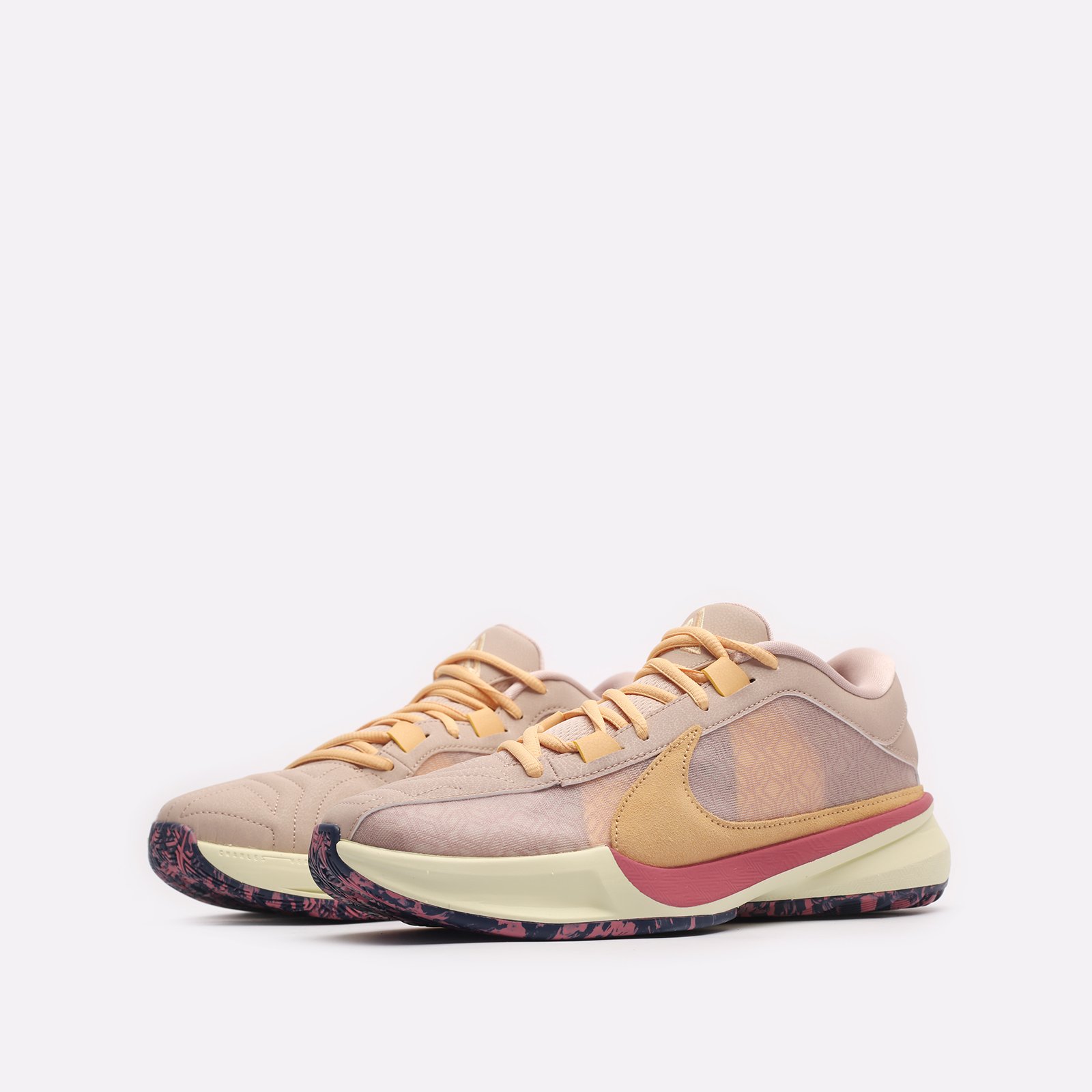 мужские бежевые баскетбольные кроссовки Nike Zoom Freak 5 EP DX4996-200 - цена, описание, фото 4