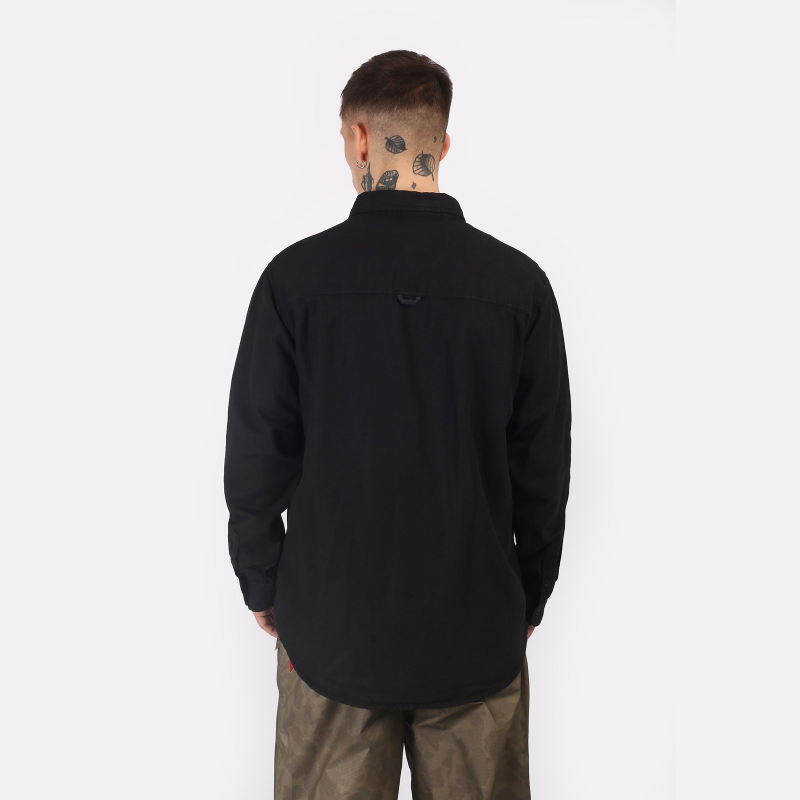 Мужская рубашка Alpha Industries Long Sleeve Multi Pocket Shirt (MTL54001C1-black)  - цена, описание, фото 2