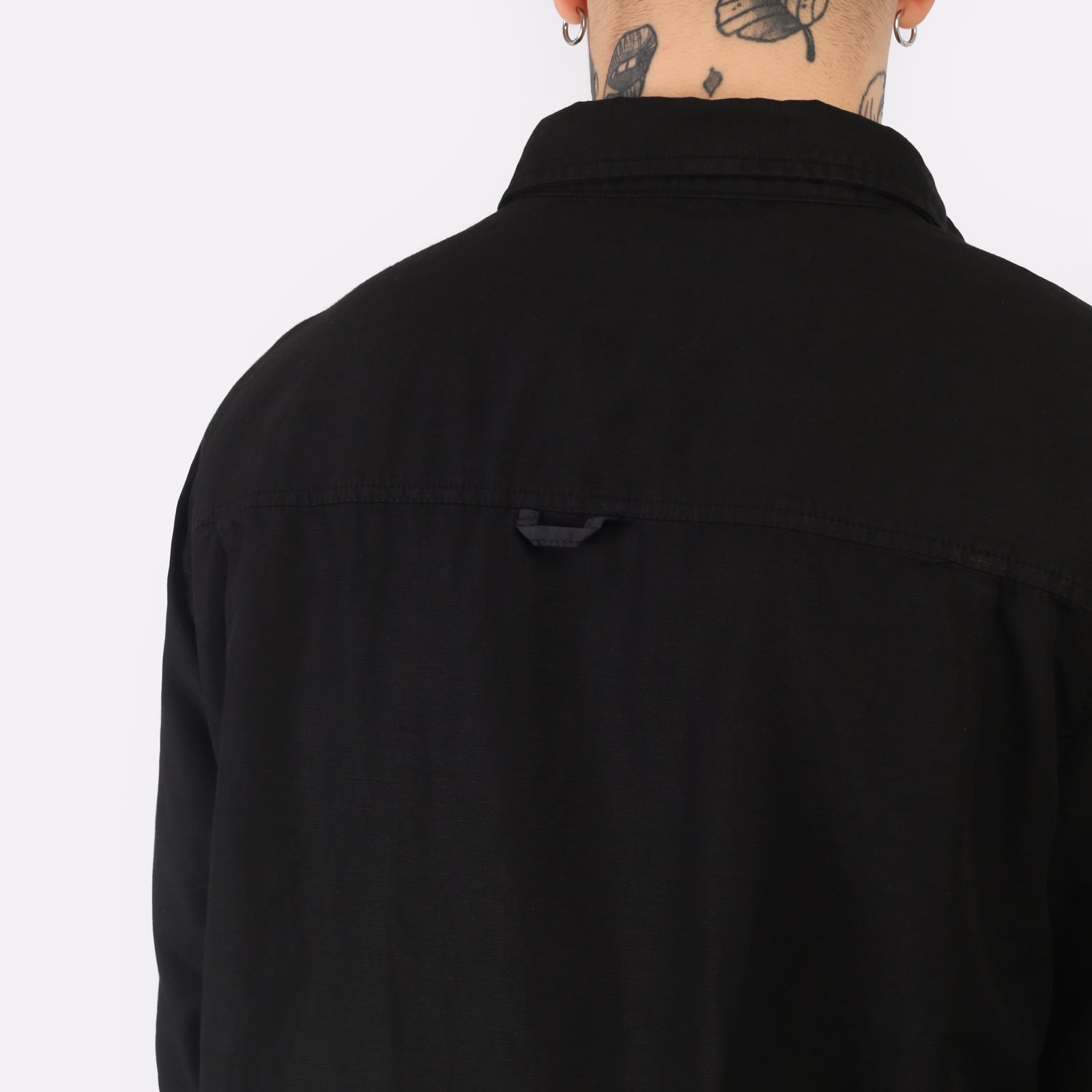 Мужская рубашка Alpha Industries Long Sleeve Multi Pocket Shirt (MTL54001C1-black)  - цена, описание, фото 4