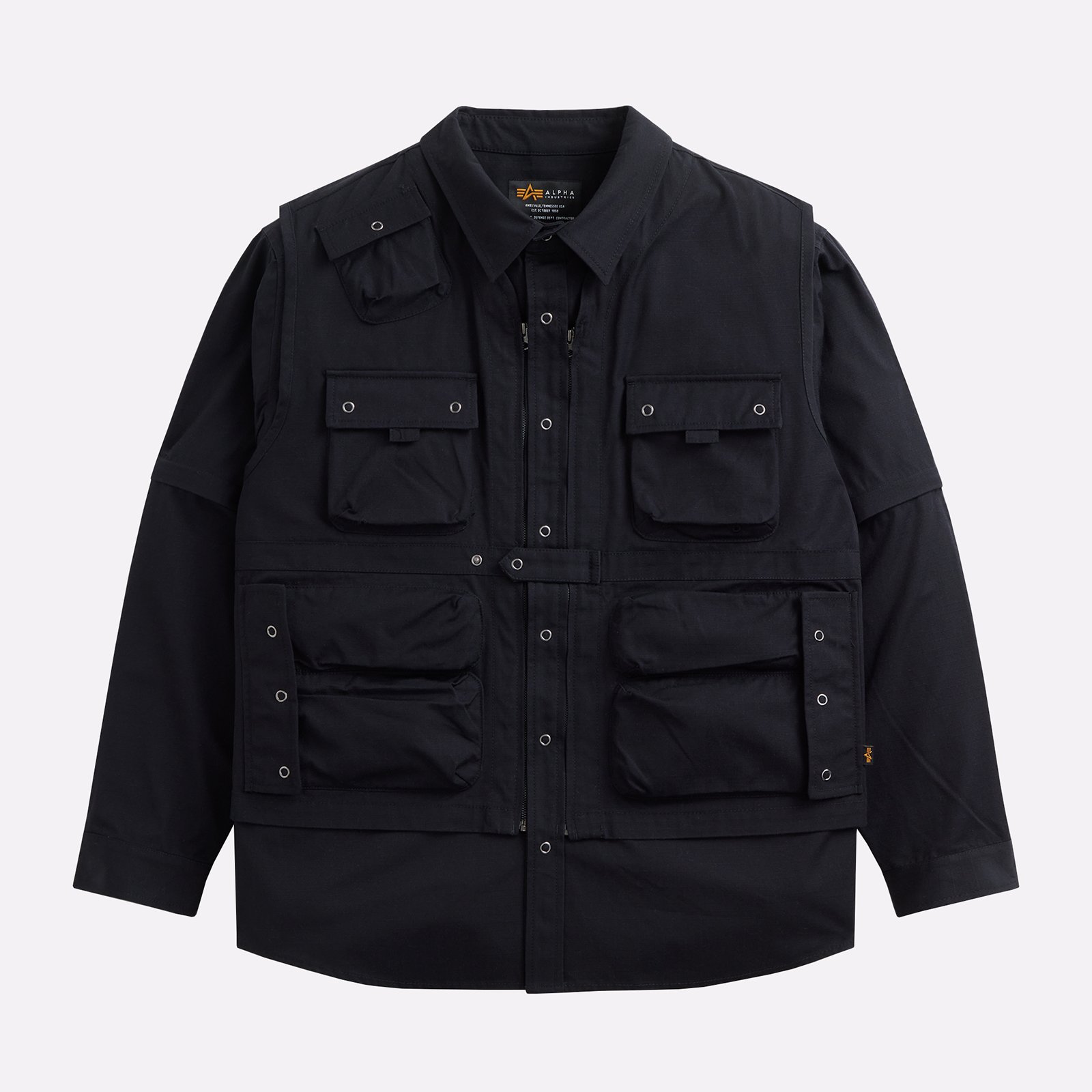 мужская куртка Alpha Industries C-1 Mod Shirt Jacket  (MJC54001C1-black)  - цена, описание, фото 1