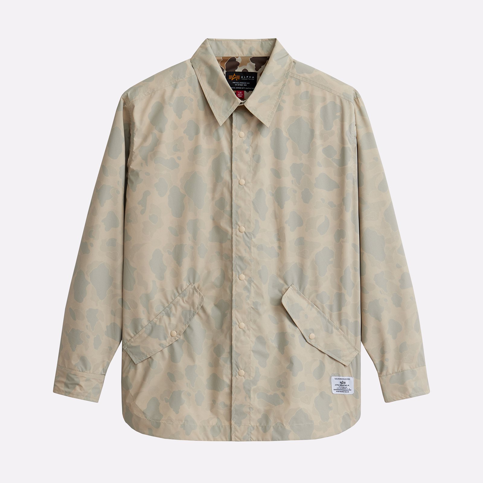 мужская куртка Alpha Industries Packaway Shirt Jacket  (MJP54002C1-limestone)  - цена, описание, фото 1