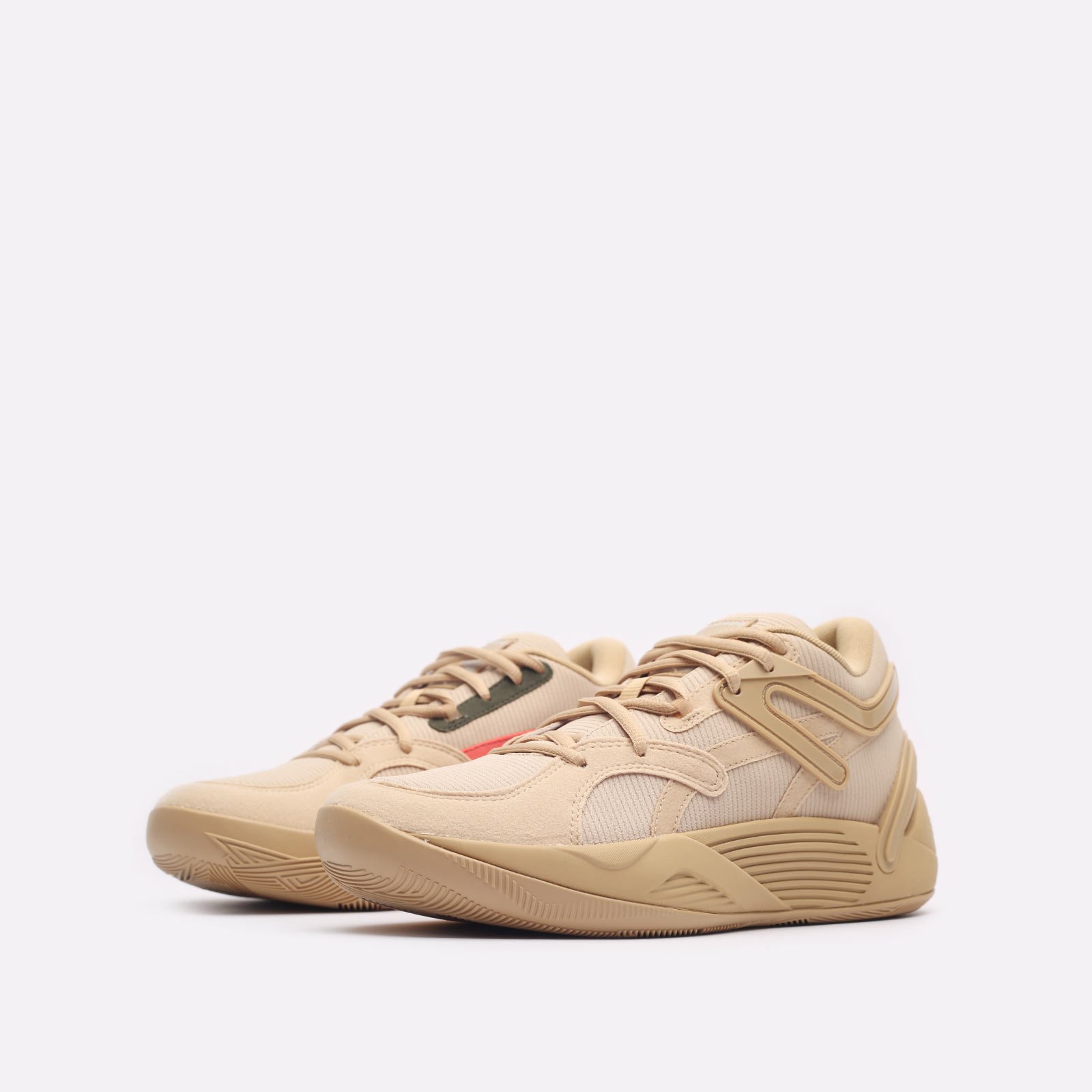 мужские бежевые баскетбольные кроссовки PUMA TRC Blaze Court Corduroy 37908801 - цена, описание, фото 4