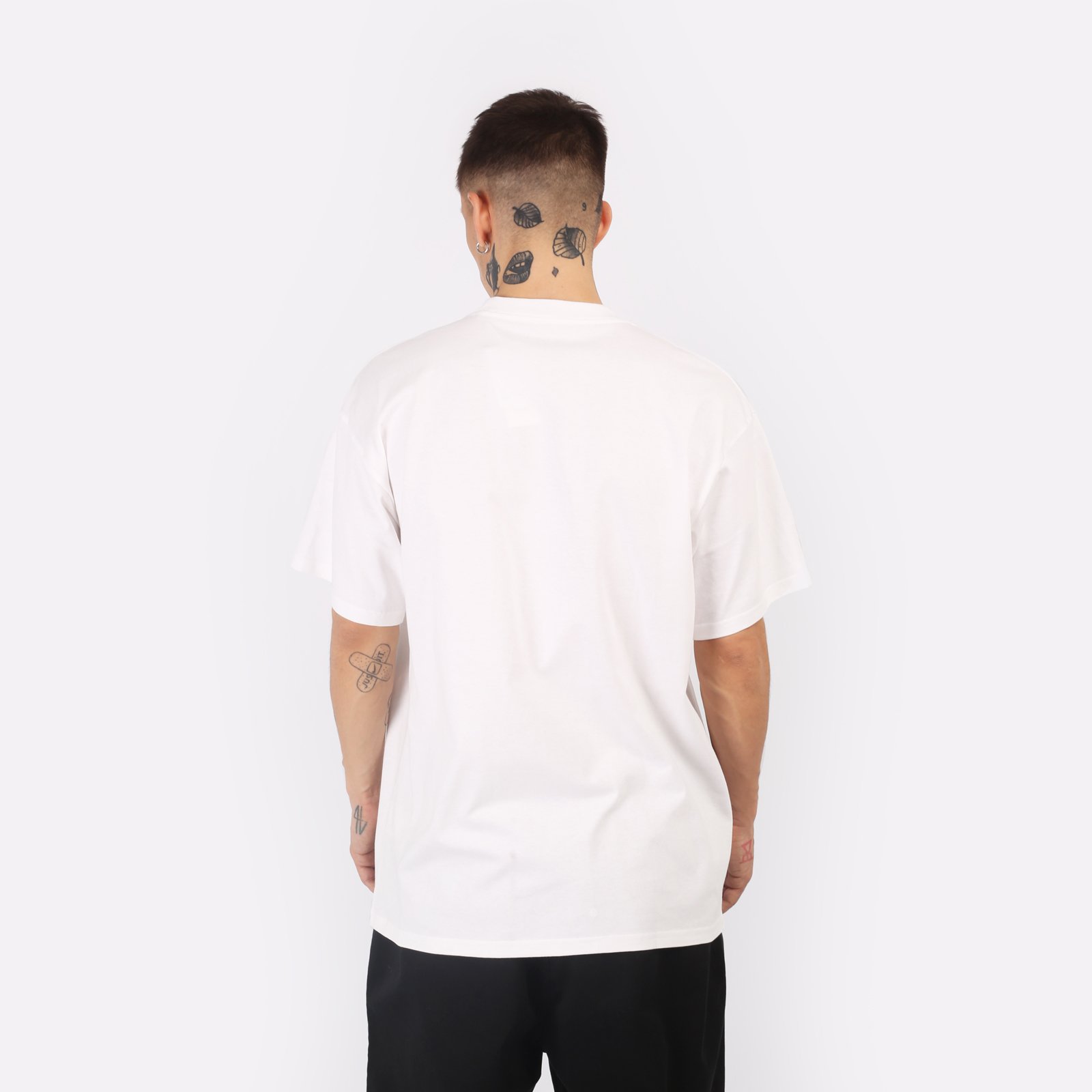 мужская футболка Carhartt WIP S/S University T-Shirt  (I028990-white/black)  - цена, описание, фото 2