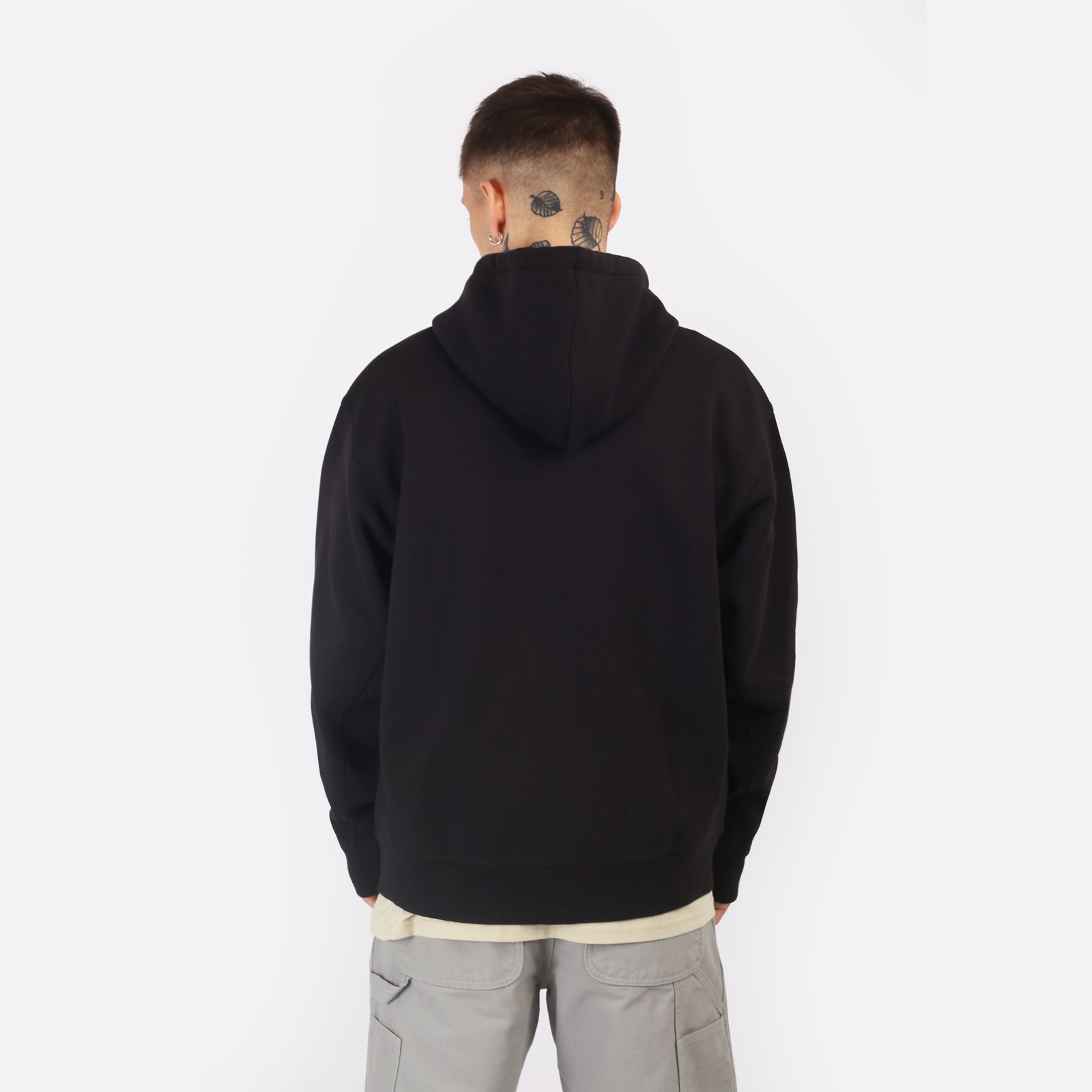 мужская толстовка Carhartt WIP Hooded American Script Jacket  (I033063-black)  - цена, описание, фото 2