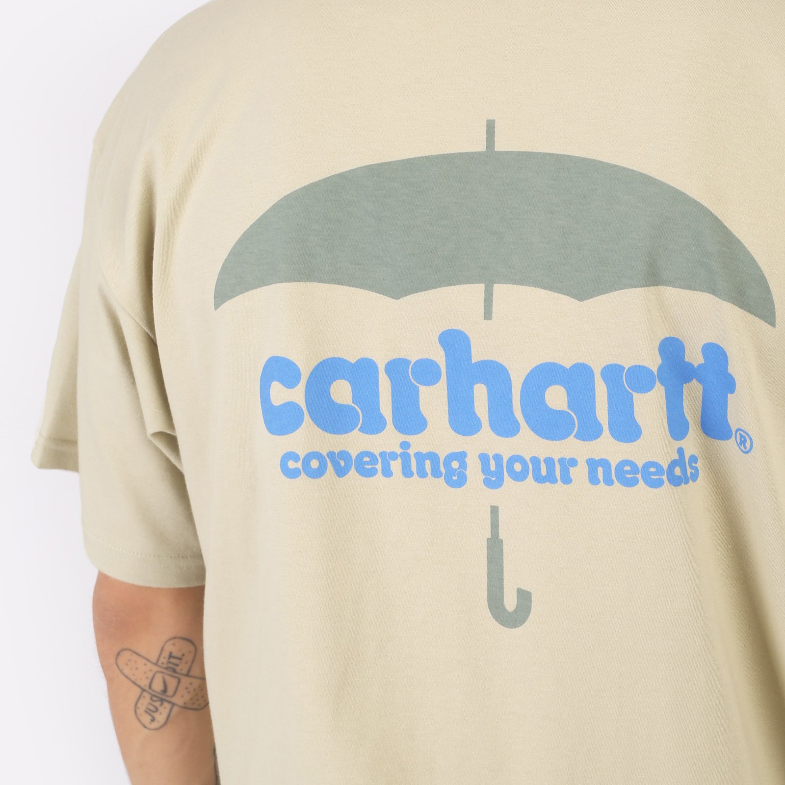 мужская футболка Carhartt WIP S/S Covers T-Shirt  (I033165-beryl)  - цена, описание, фото 4