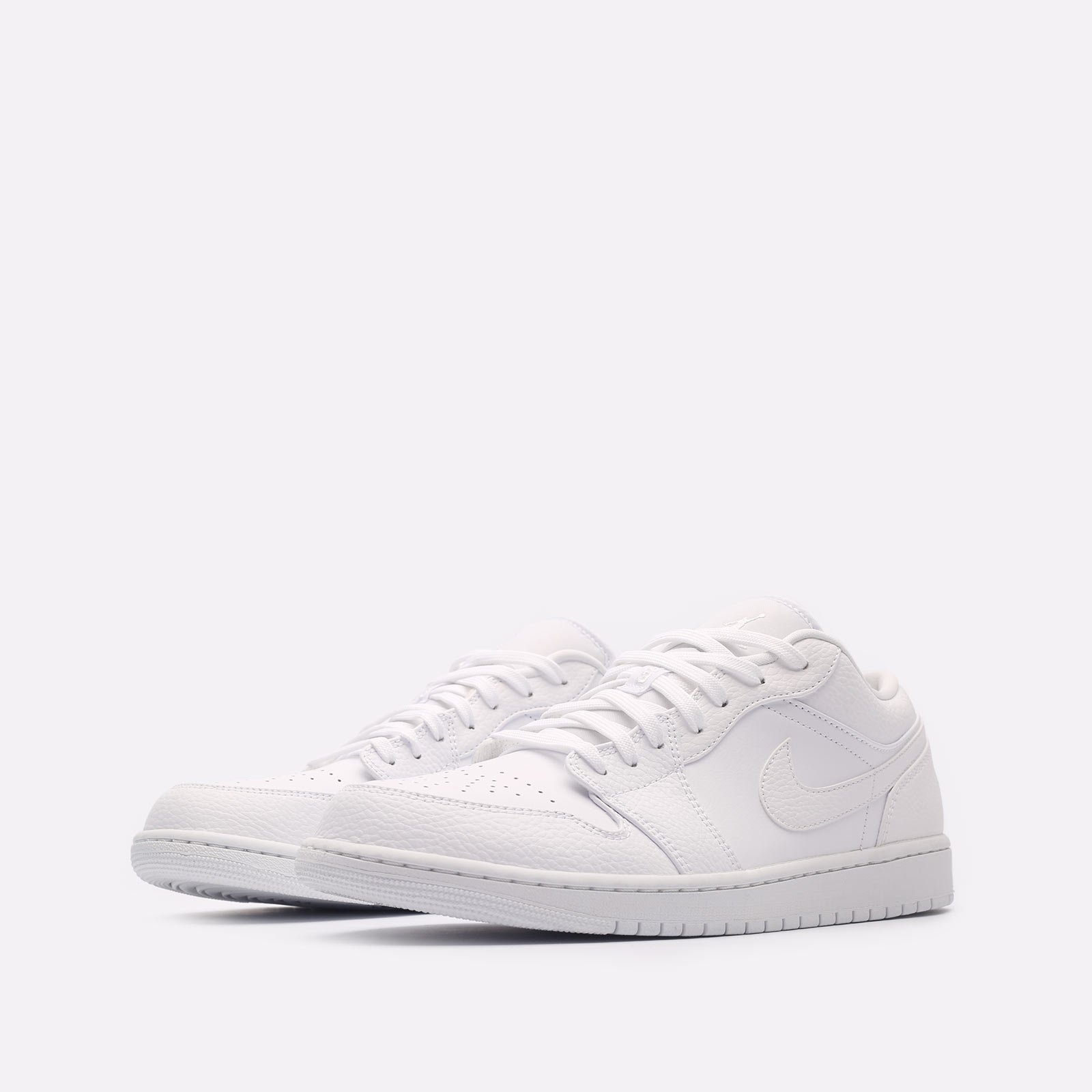 мужские белые кроссовки Jordan 1 Low 553558-130 - цена, описание, фото 4