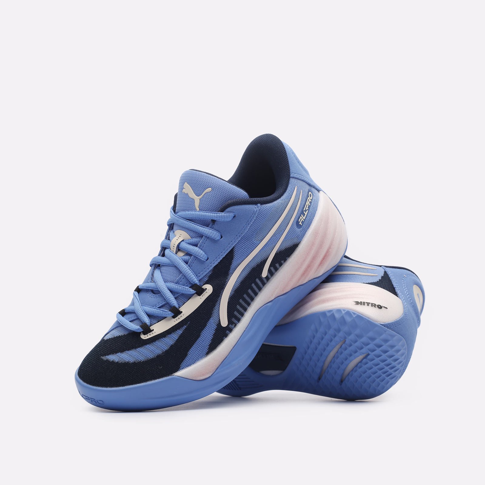 мужские синие баскетбольные кроссовки PUMA All-Pro NITRO 30968801 - цена, описание, фото 2