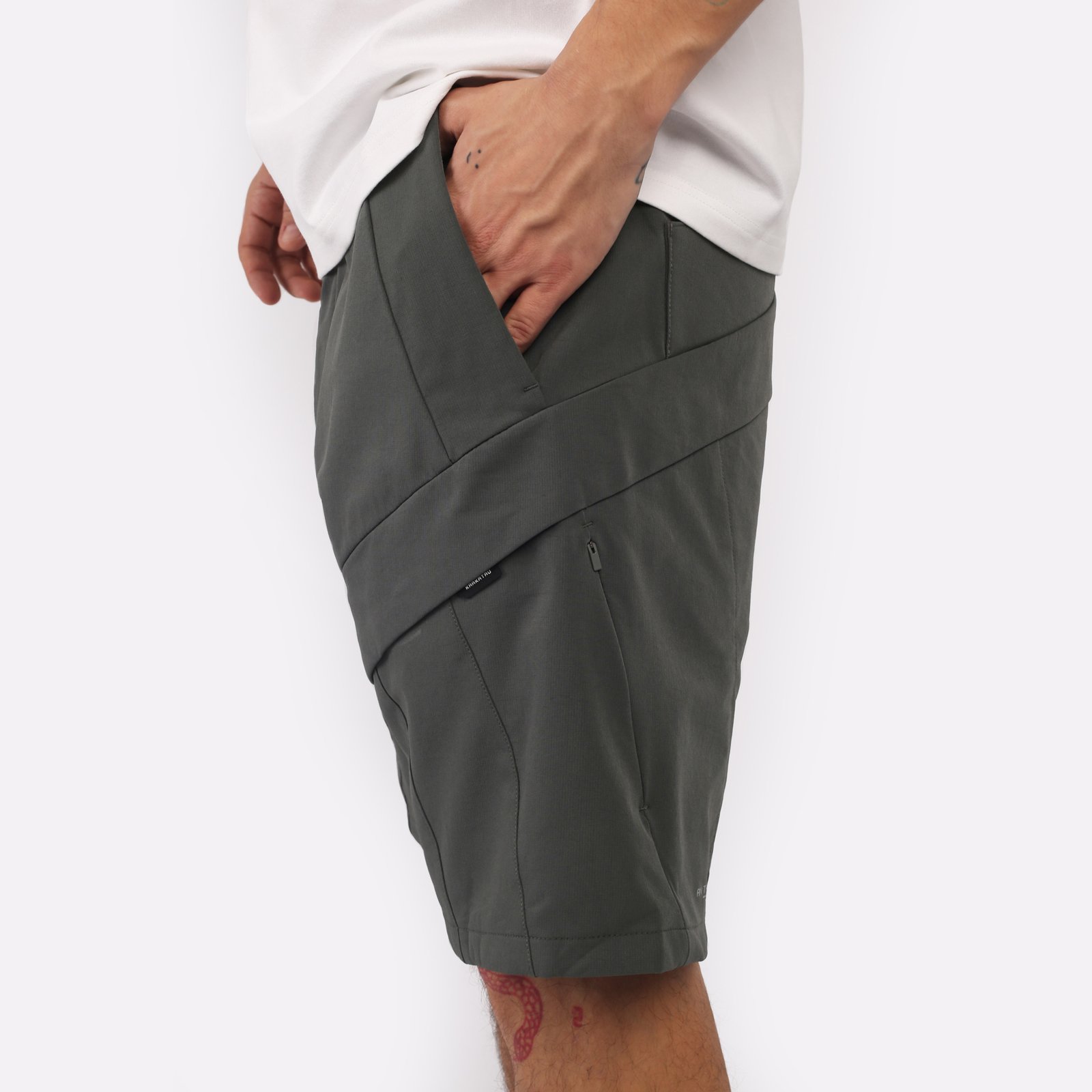 мужские шорты KRAKATAU Rm183-52  (Rm183-52-елово-сер)  - цена, описание, фото 4