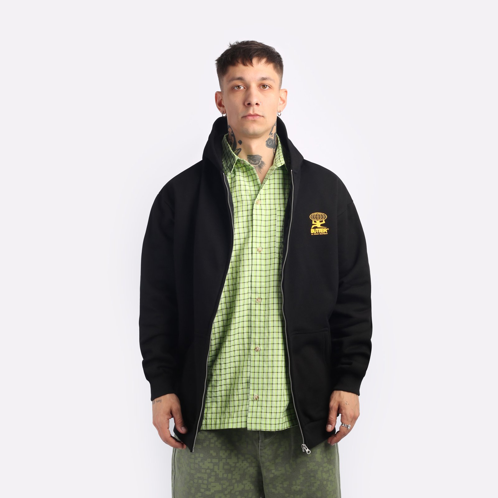 Мужская толстовка Butter Goods Terrain Zip-Thru Hood (BGQ1242103)  - цена, описание, фото 4