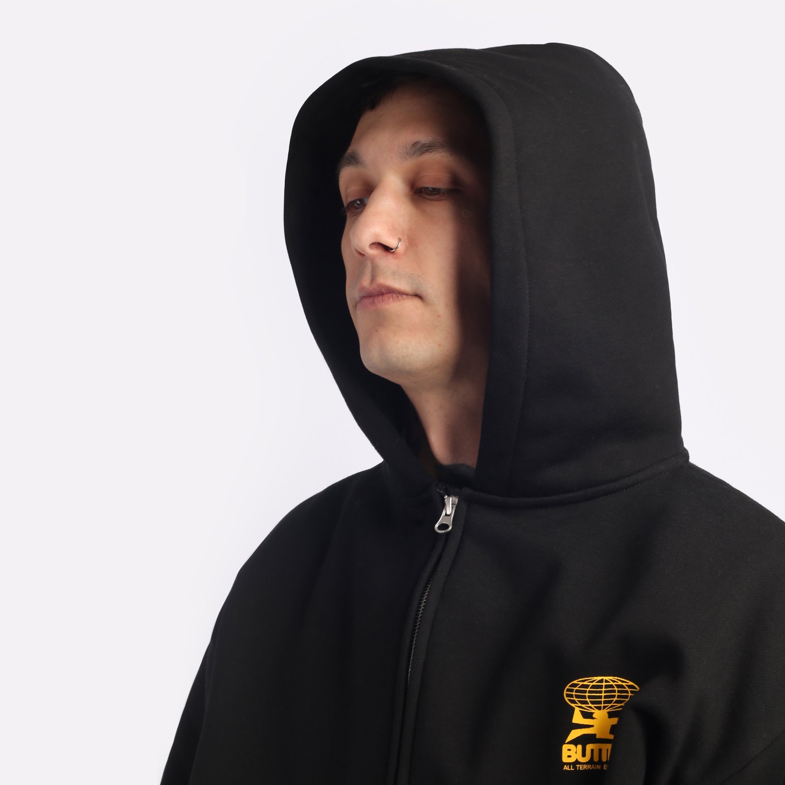 Мужская толстовка Butter Goods Terrain Zip-Thru Hood (BGQ1242103)  - цена, описание, фото 6