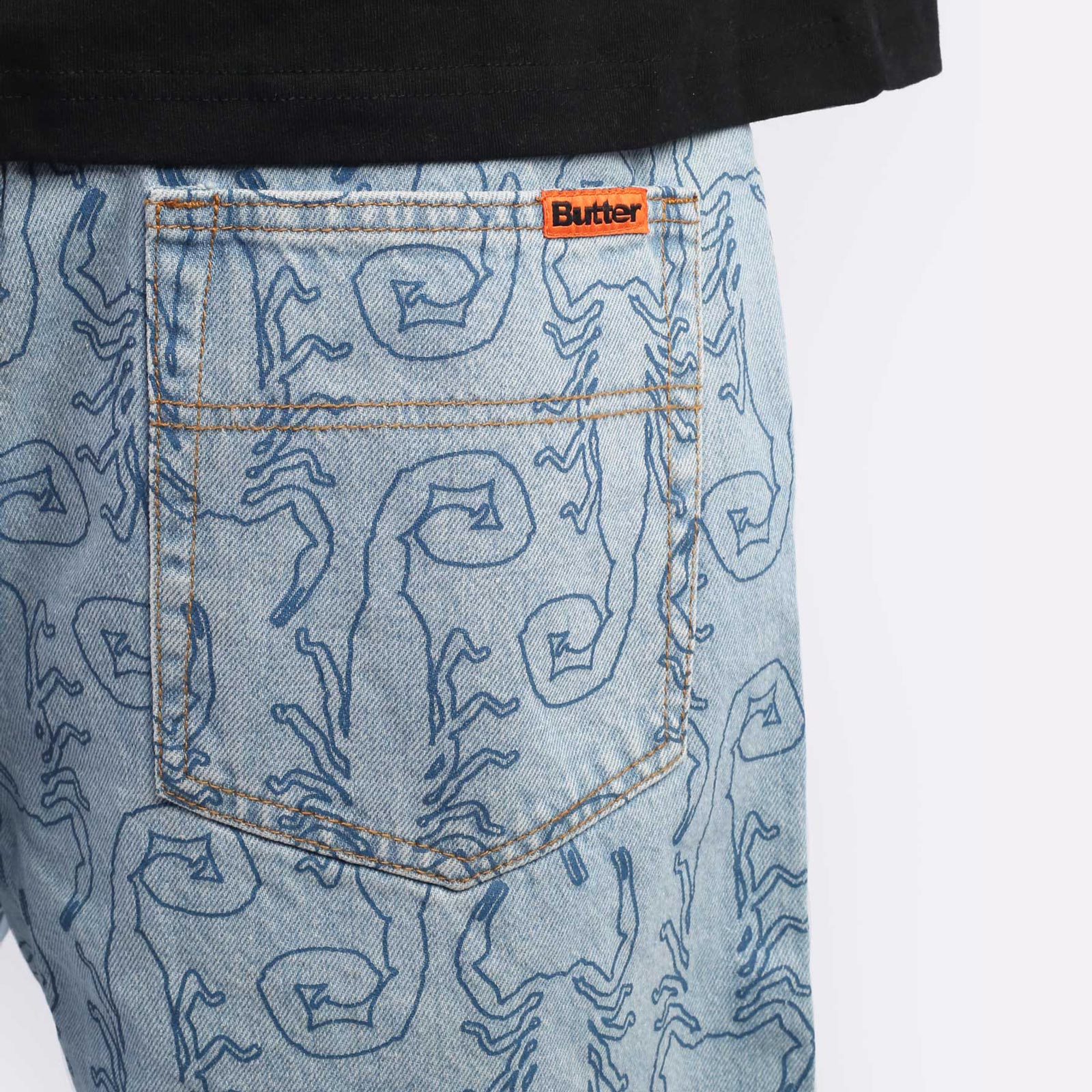 Мужские шорты Butter Goods Scorpion Denim Shorts (BGQ1245102)  - цена, описание, фото 4