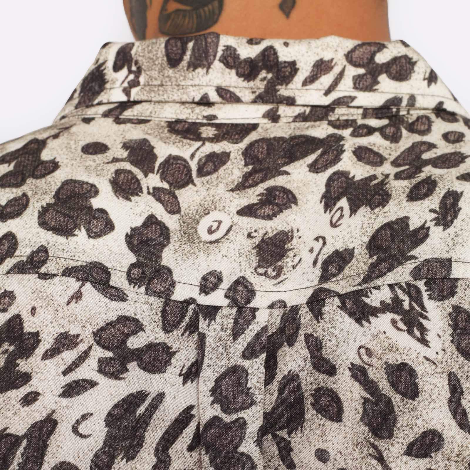 Мужская рубашка Stampd Leopard Camp Collar Buttondown (SLA-M3341BDLPP)  - цена, описание, фото 8