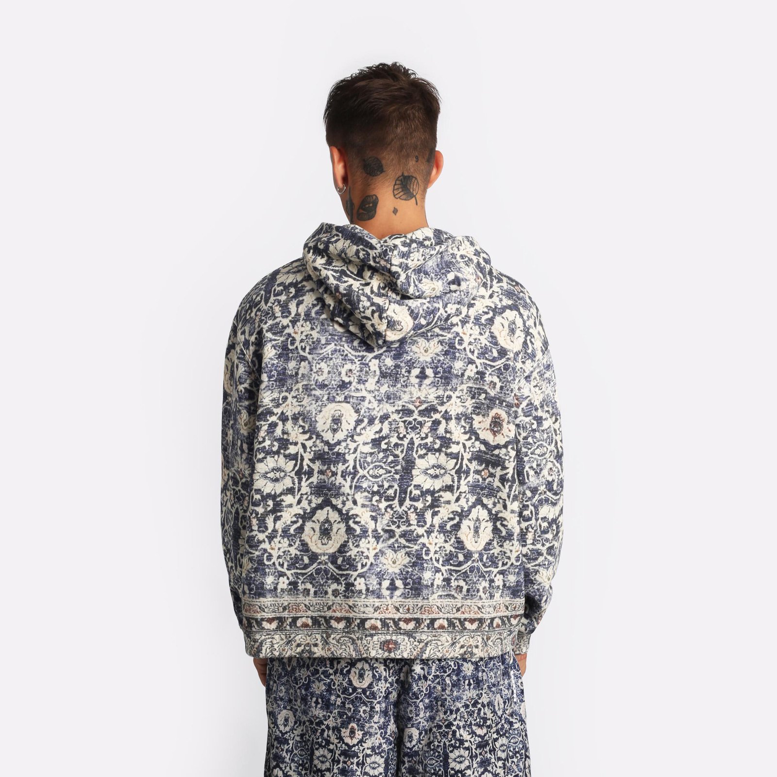 Мужская толстовка Stampd Rug Cropped Hoodie V2 (SLA-M3343HDRPT)  - цена, описание, фото 2