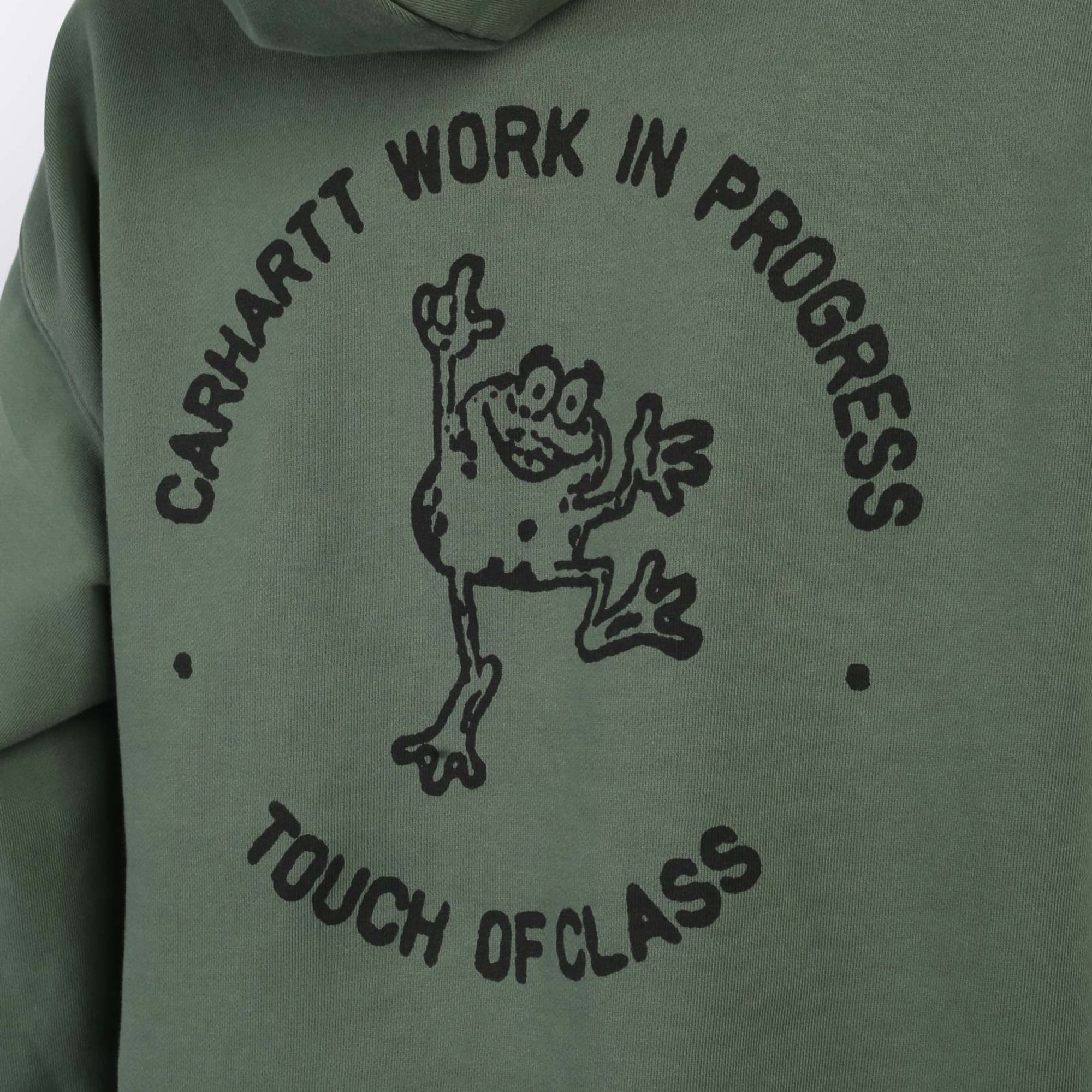 Мужская толстовка Carhartt WIP Hooded Stamp Sweat (I033621-duck green/black)  - цена, описание, фото 5