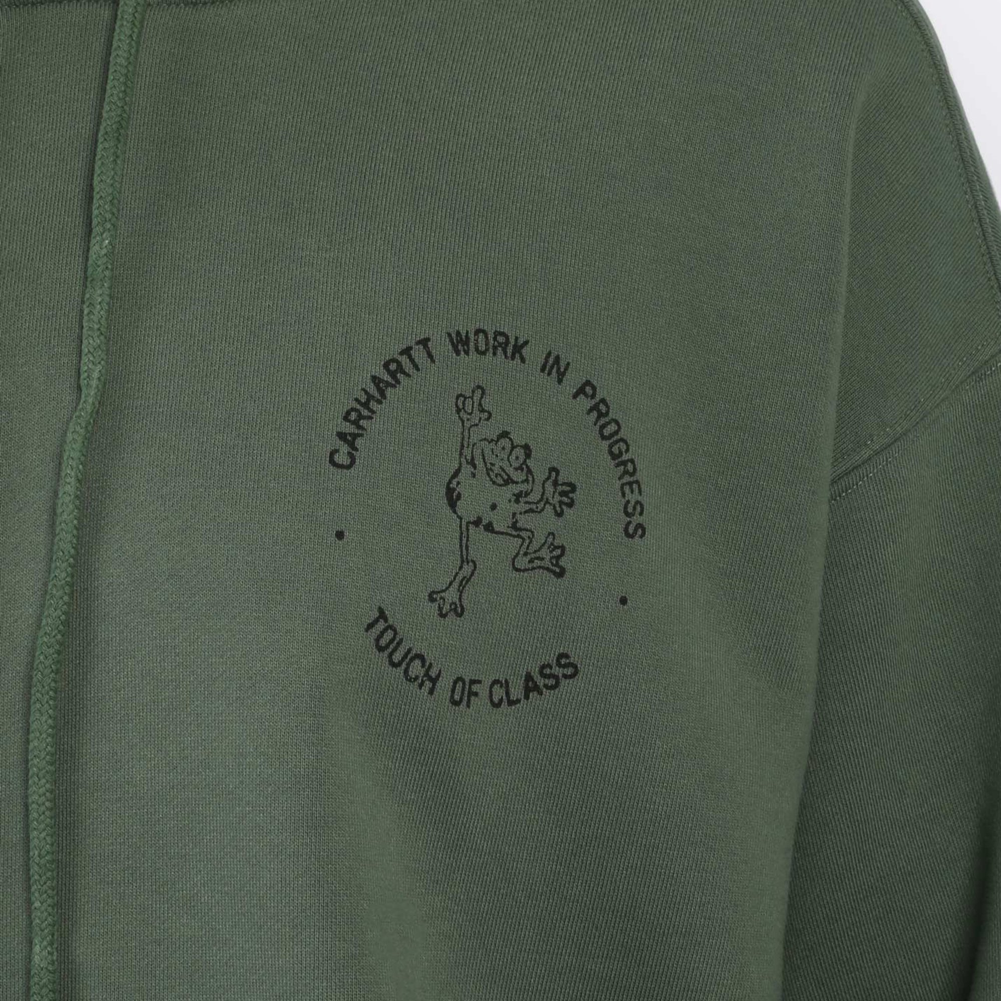 Мужская толстовка Carhartt WIP Hooded Stamp Sweat (I033621-duck green/black)  - цена, описание, фото 6