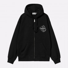 Мужская толстовка Carhartt WIP Hooded Ablaze Jacket (I033623-black/wax)