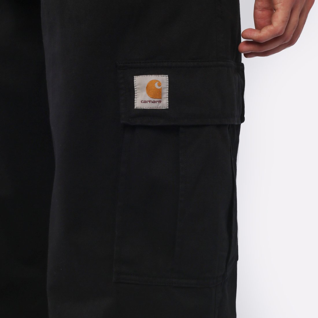 Мужские брюки Carhartt WIP Cole Cargo Pant (I031218-blk garment dyed)  - цена, описание, фото 4