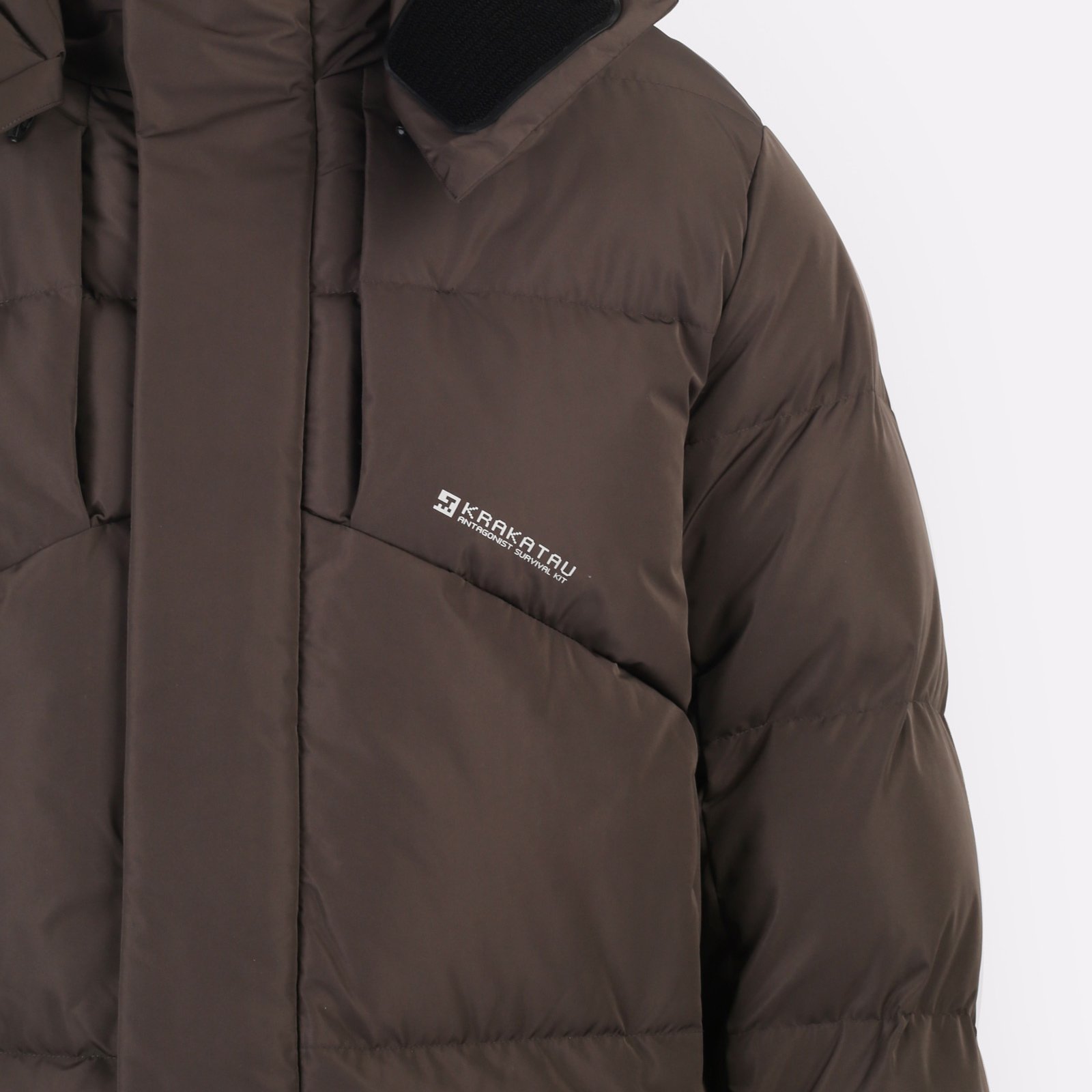 мужской пуховик KRAKATAU Qm505-86  (Qm505-86-серо-зелёный) Qm505-86-серо-зелёный - цена, описание, фото 6
