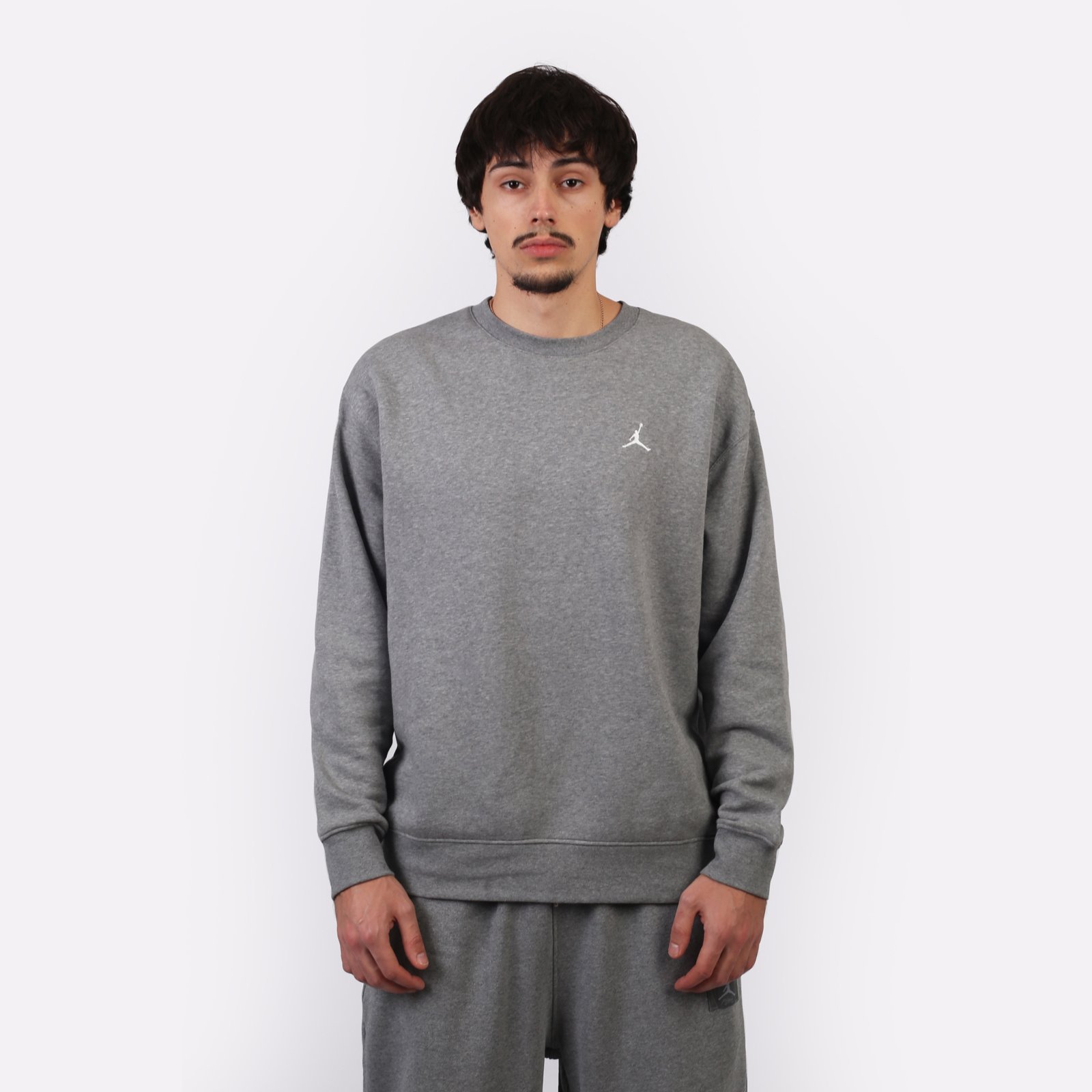 Мужская толстовка Jordan Brooklyn Fleece Crew (FV7293-091)  - цена, описание, фото 2
