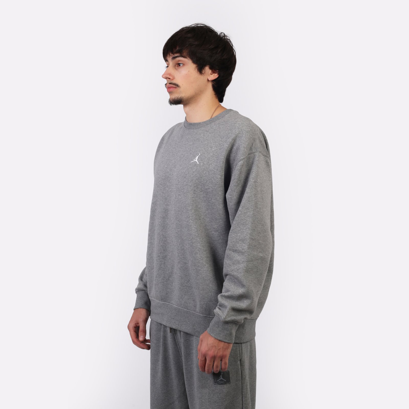 Мужская толстовка Jordan Brooklyn Fleece Crew (FV7293-091)  - цена, описание, фото 4