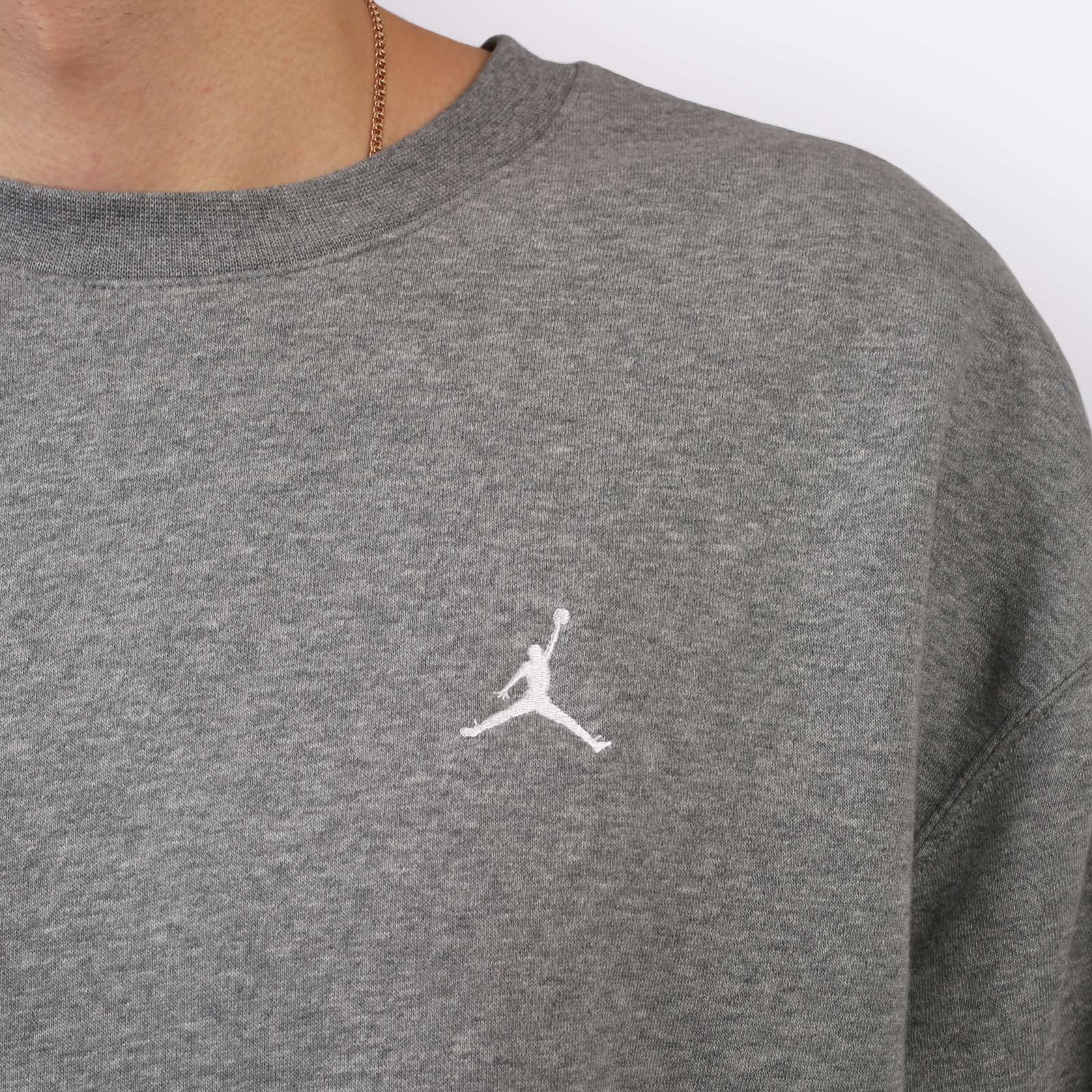 Мужская толстовка Jordan Brooklyn Fleece Crew (FV7293-091)  - цена, описание, фото 5