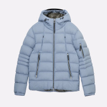 Мужской пуховик KRAKATAU Rook Short Puffer Jacket (Qm487-63-пл-голубой)