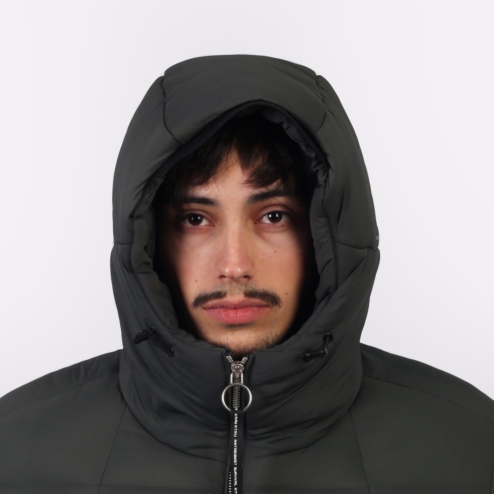 Мужской пуховик KRAKATAU Rook Short Puffer Jacket (Qm487-513-ел-серый)  - цена, описание, фото 7