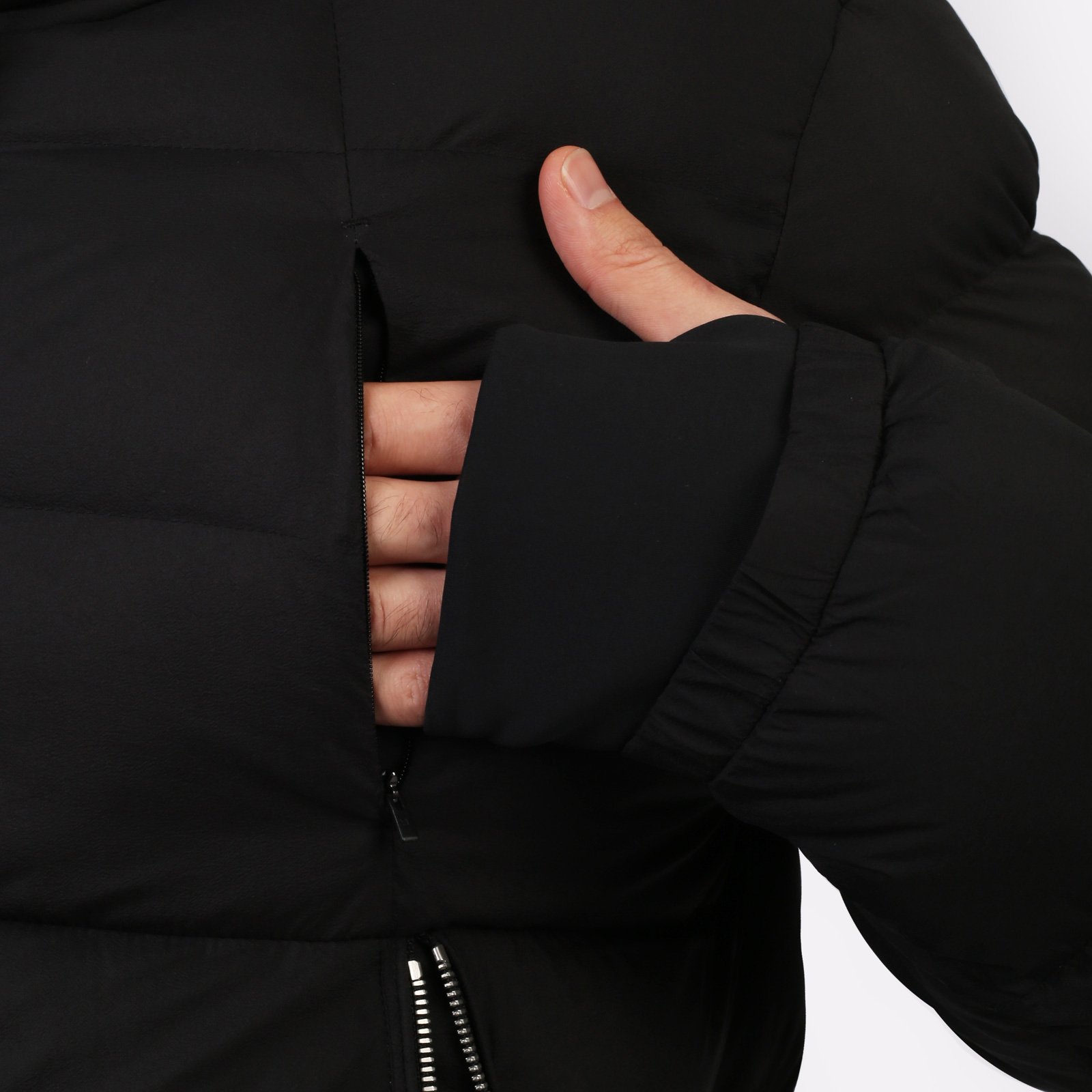 Мужской пуховик KRAKATAU Rook Short Puffer Jacket (Qm487-1-чёрный)  - цена, описание, фото 6