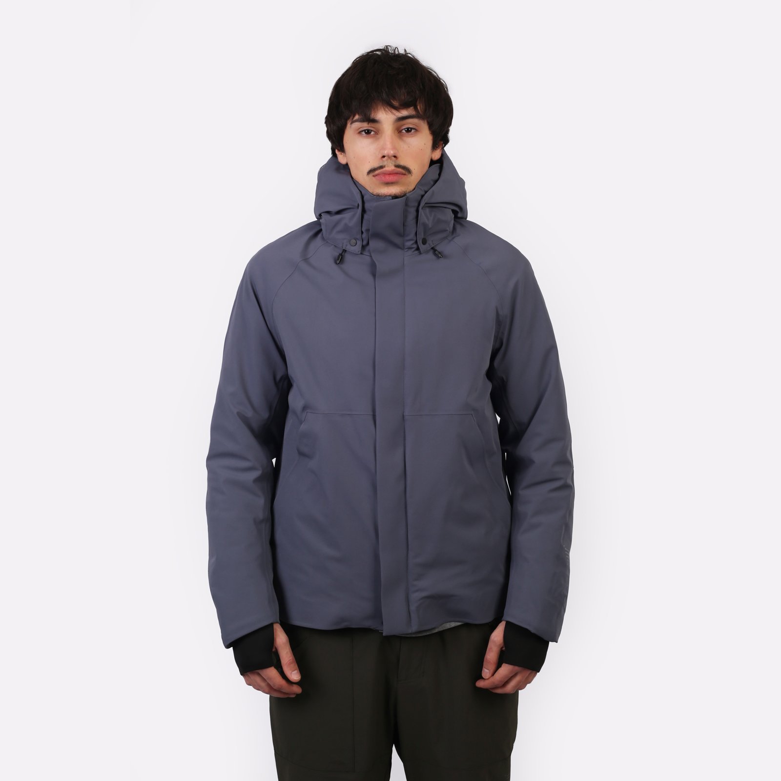 Мужская куртка KRAKATAU WERYK Functional Fabric Short Jacket (Qm482-26-пл-голубой)  - цена, описание, фото 2