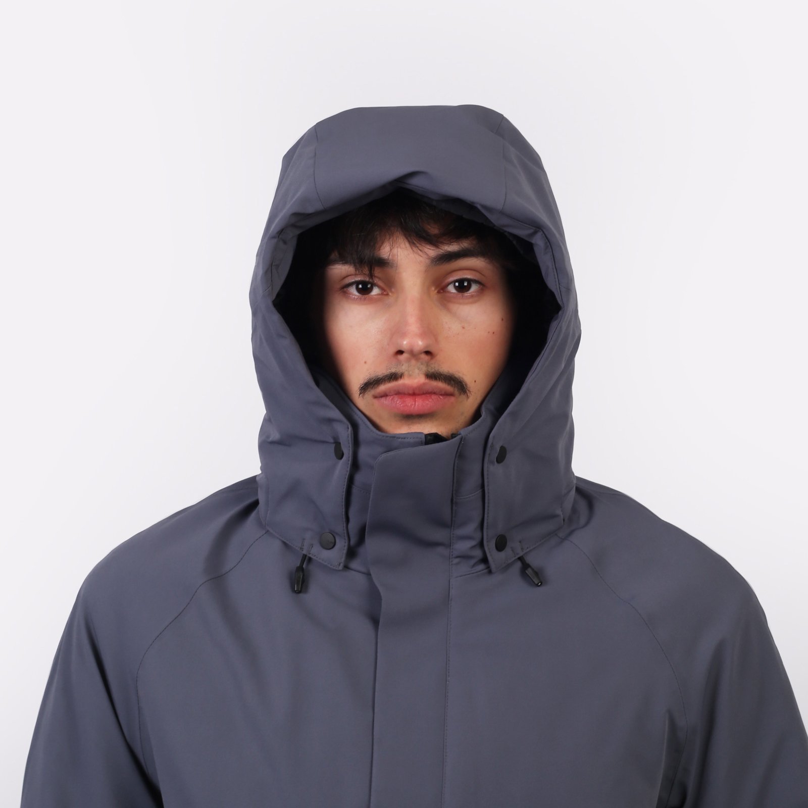 Мужская куртка KRAKATAU WERYK Functional Fabric Short Jacket (Qm482-26-пл-голубой)  - цена, описание, фото 6