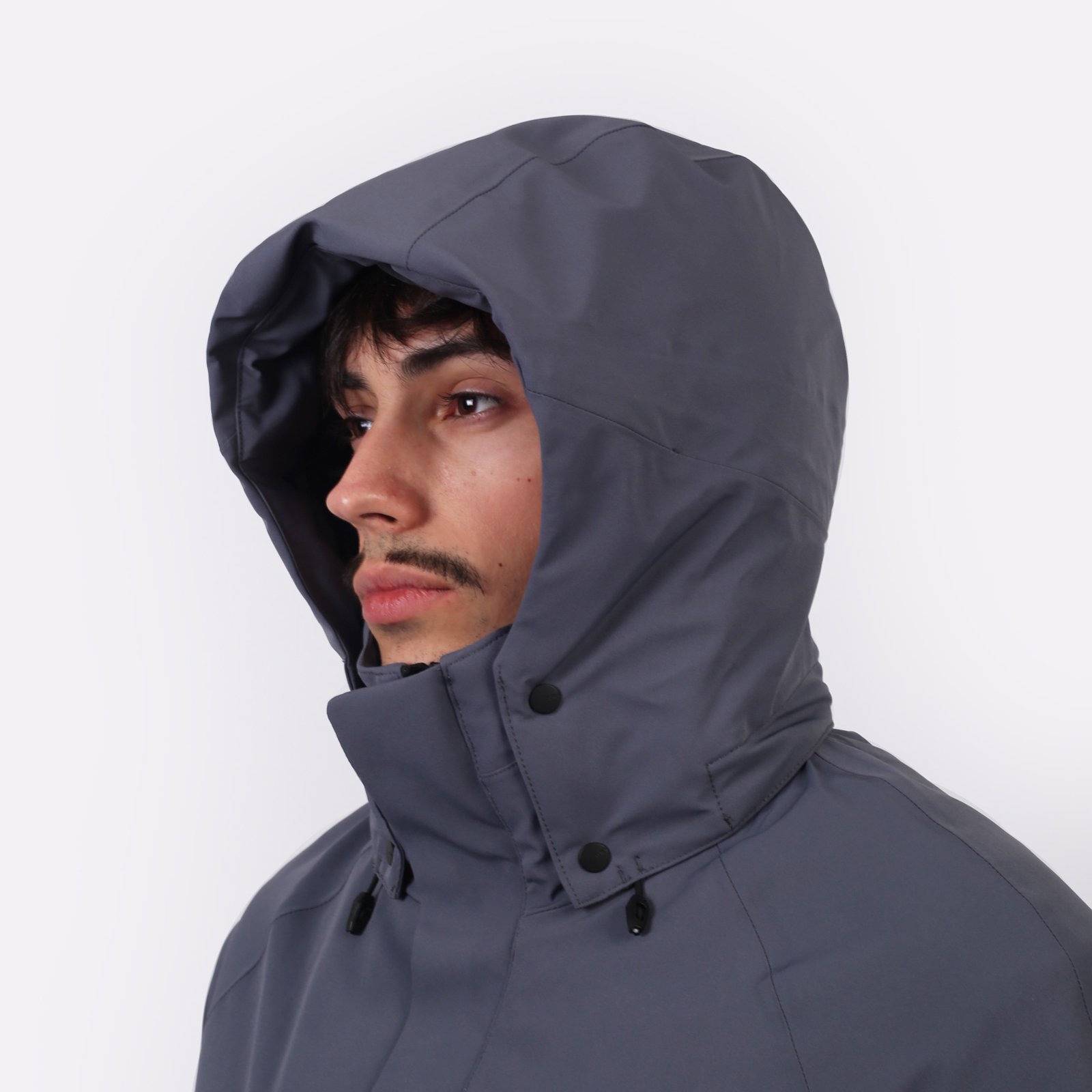 Мужская куртка KRAKATAU WERYK Functional Fabric Short Jacket (Qm482-26-пл-голубой)  - цена, описание, фото 5