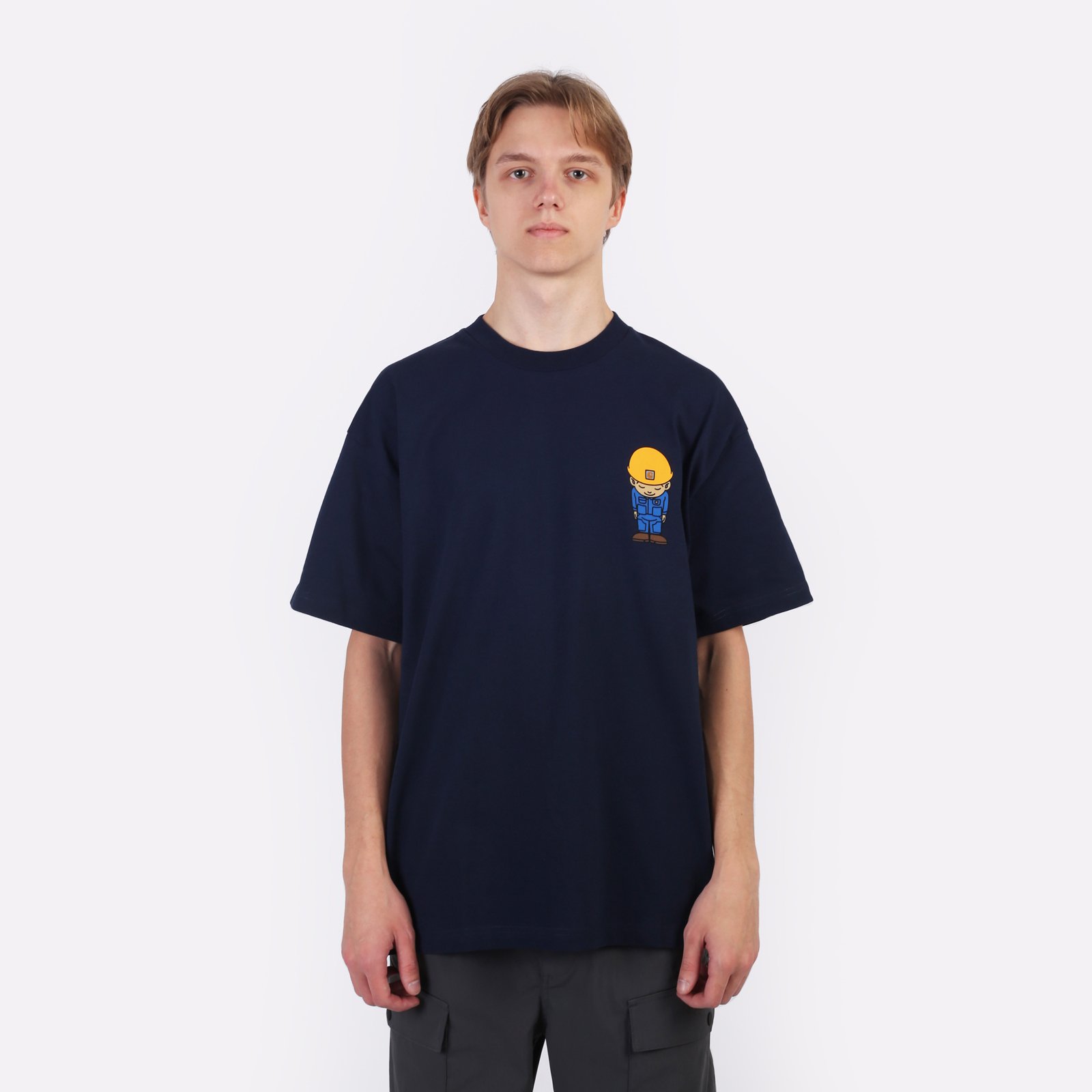 Мужская футболка Carhartt WIP S/S Sumimasen T-Shirt (I033994-blue)  - цена, описание, фото 2