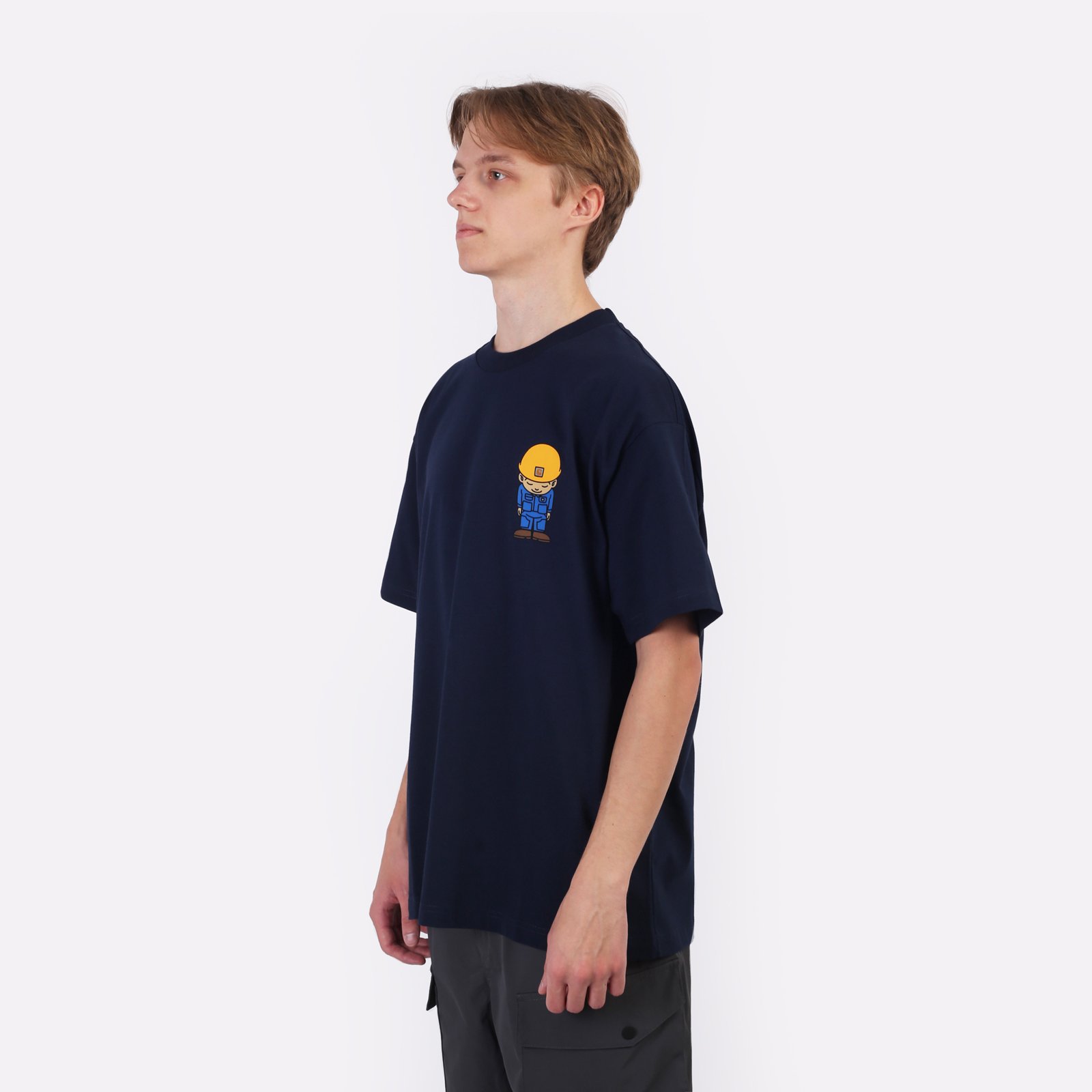 Мужская футболка Carhartt WIP S/S Sumimasen T-Shirt (I033994-blue)  - цена, описание, фото 4