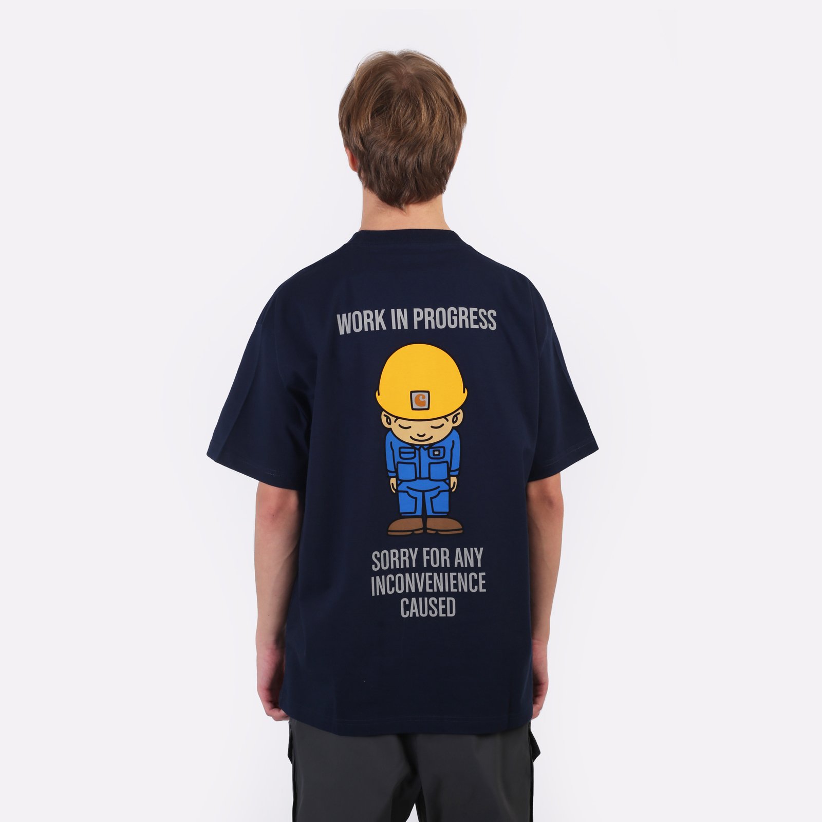 Мужская футболка Carhartt WIP S/S Sumimasen T-Shirt (I033994-blue)  - цена, описание, фото 3