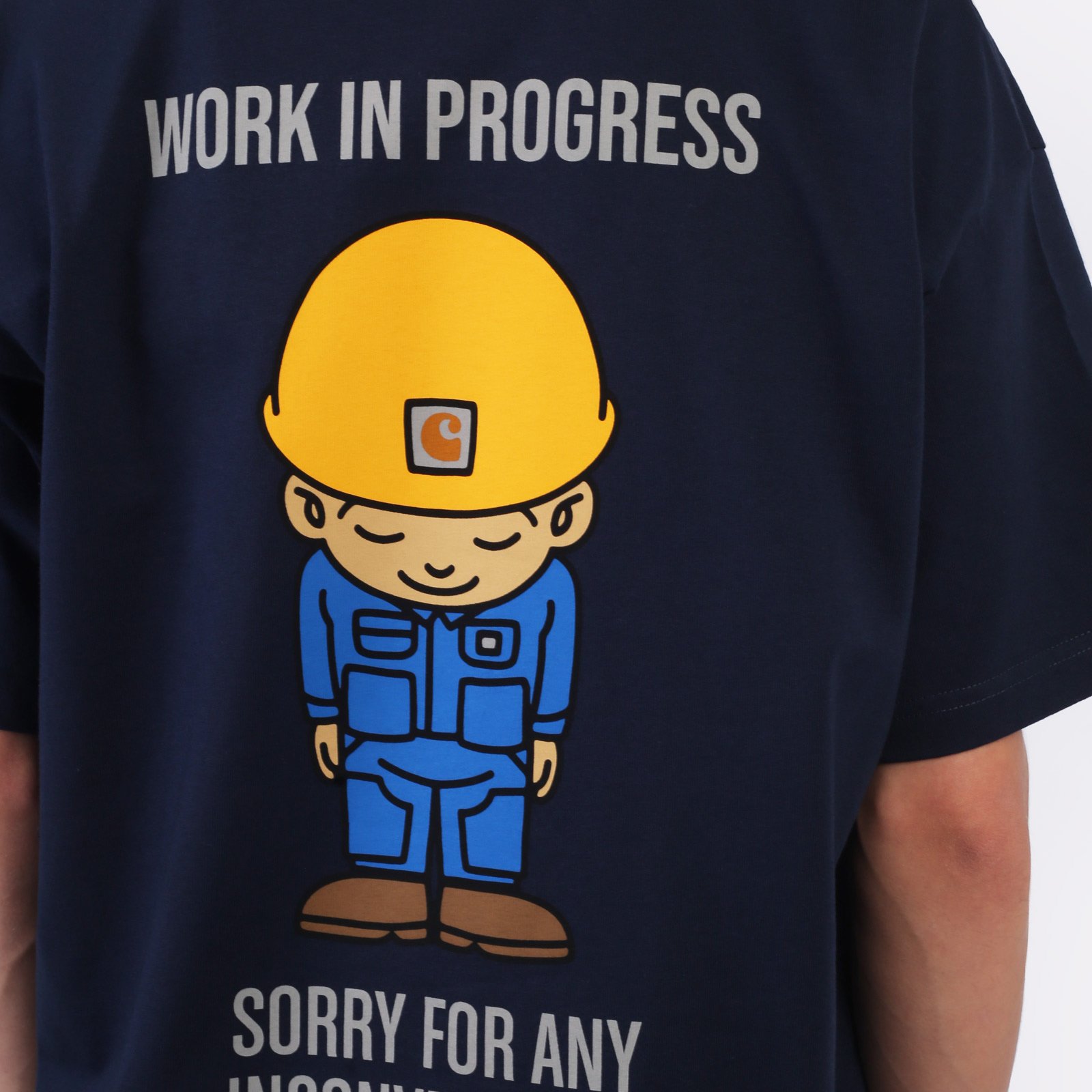 Мужская футболка Carhartt WIP S/S Sumimasen T-Shirt (I033994-blue)  - цена, описание, фото 5