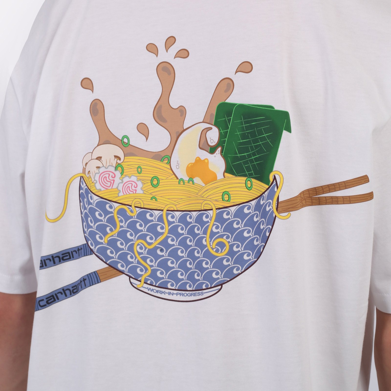 Мужская футболка Carhartt WIP S/S Noodle Soup T-Shirt (I033971-white)  - цена, описание, фото 6