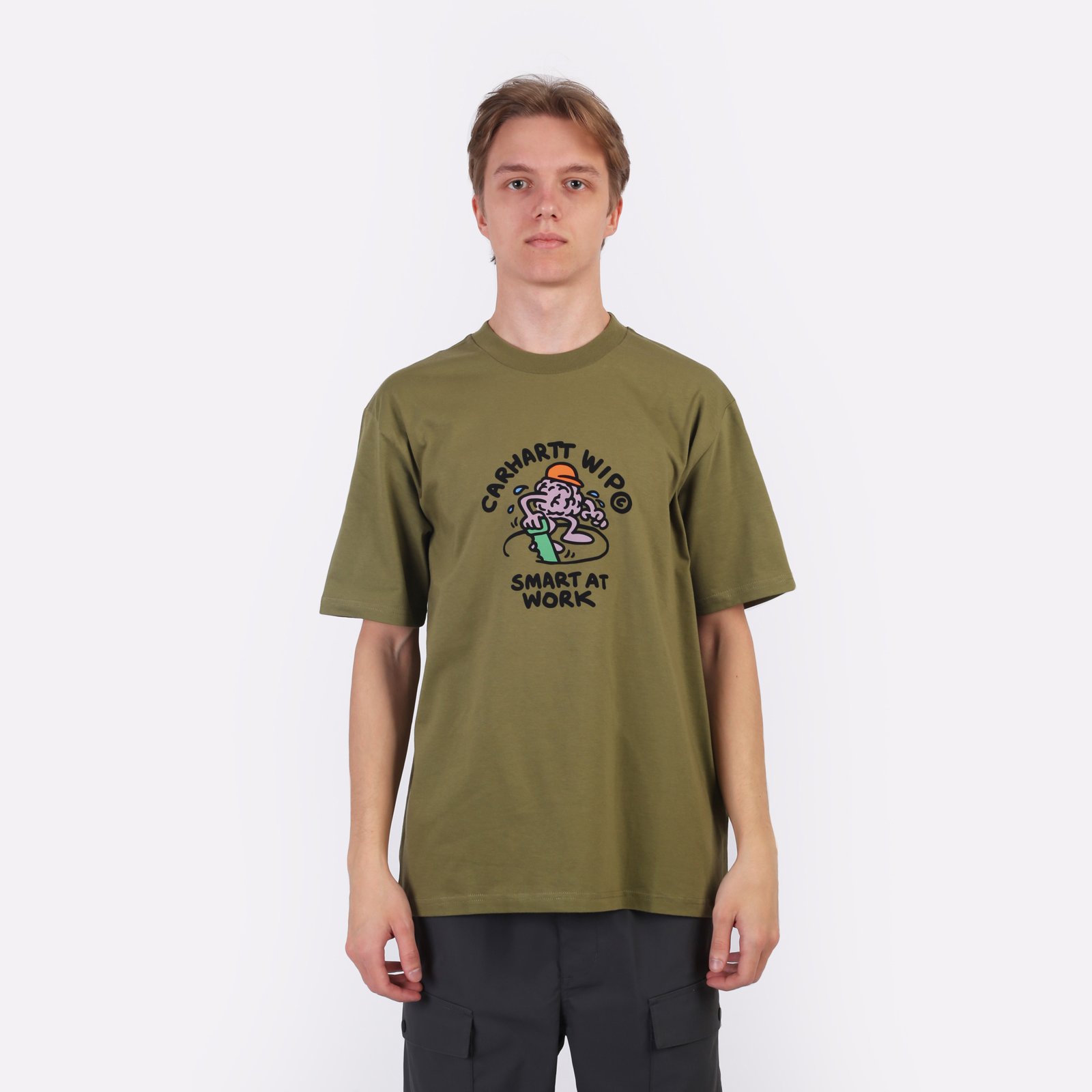 Мужская футболка Carhartt WIP S/S Smart T-Shirt (I033963-capulet)  - цена, описание, фото 2