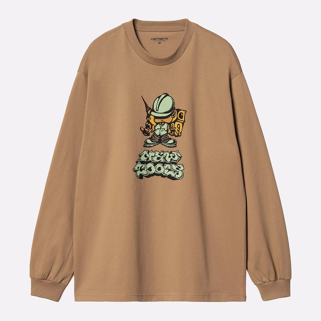 Мужской лонгслив Carhartt WIP L/S Drill Boy T-Shirt (I033954-peanut)  - цена, описание, фото 1