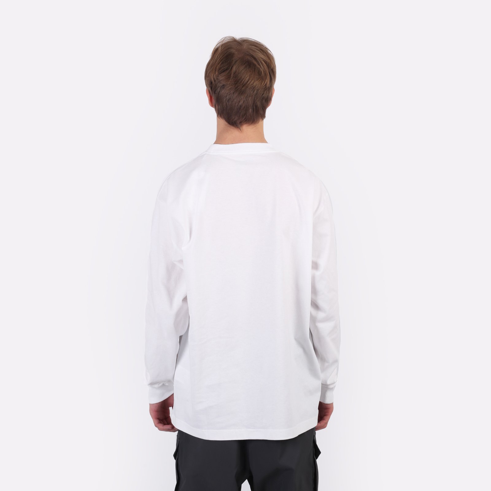 Мужской лонгслив Carhartt WIP L/S Drill Boy T-Shirt (I033954-white)  - цена, описание, фото 3