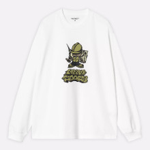 Мужской лонгслив Carhartt WIP L/S Drill Boy T-Shirt (I033954-white)