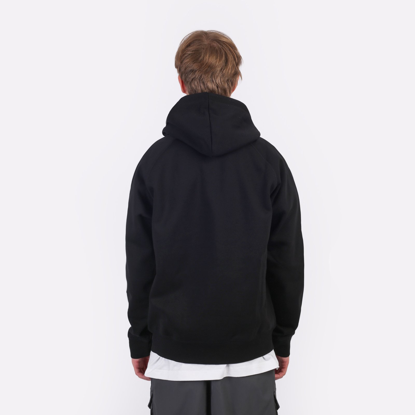 Мужская толстовка Carhartt WIP Hooded Chase Jacket (I033664-black/gold)  - цена, описание, фото 3