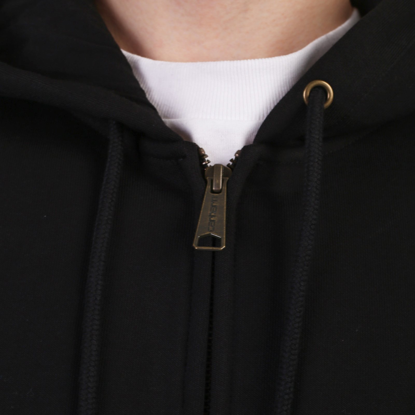 Мужская толстовка Carhartt WIP Hooded Chase Jacket (I033664-black/gold)  - цена, описание, фото 6