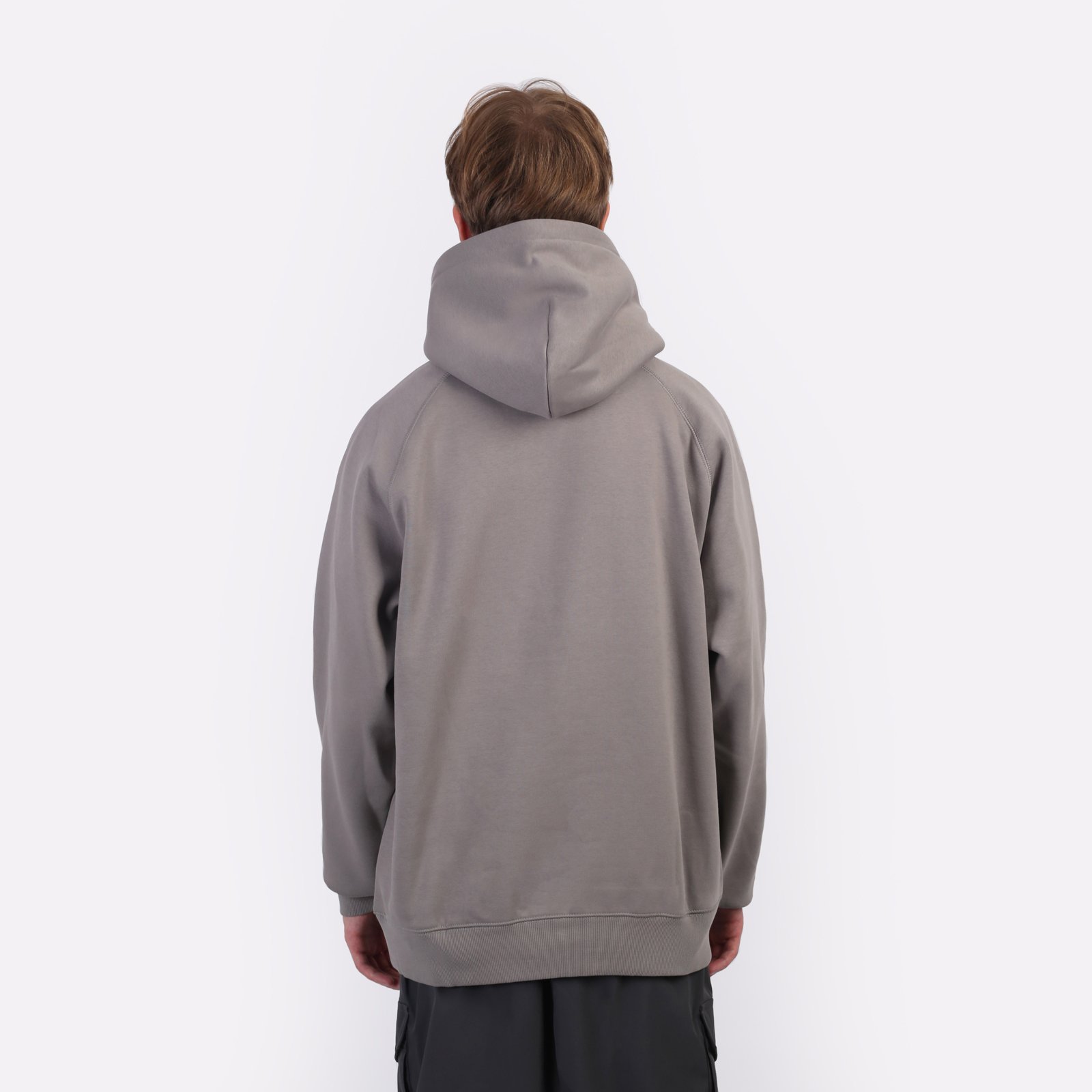 Мужская толстовка Carhartt WIP Hooded Yute Sweat (I033937-misty grey)  - цена, описание, фото 3