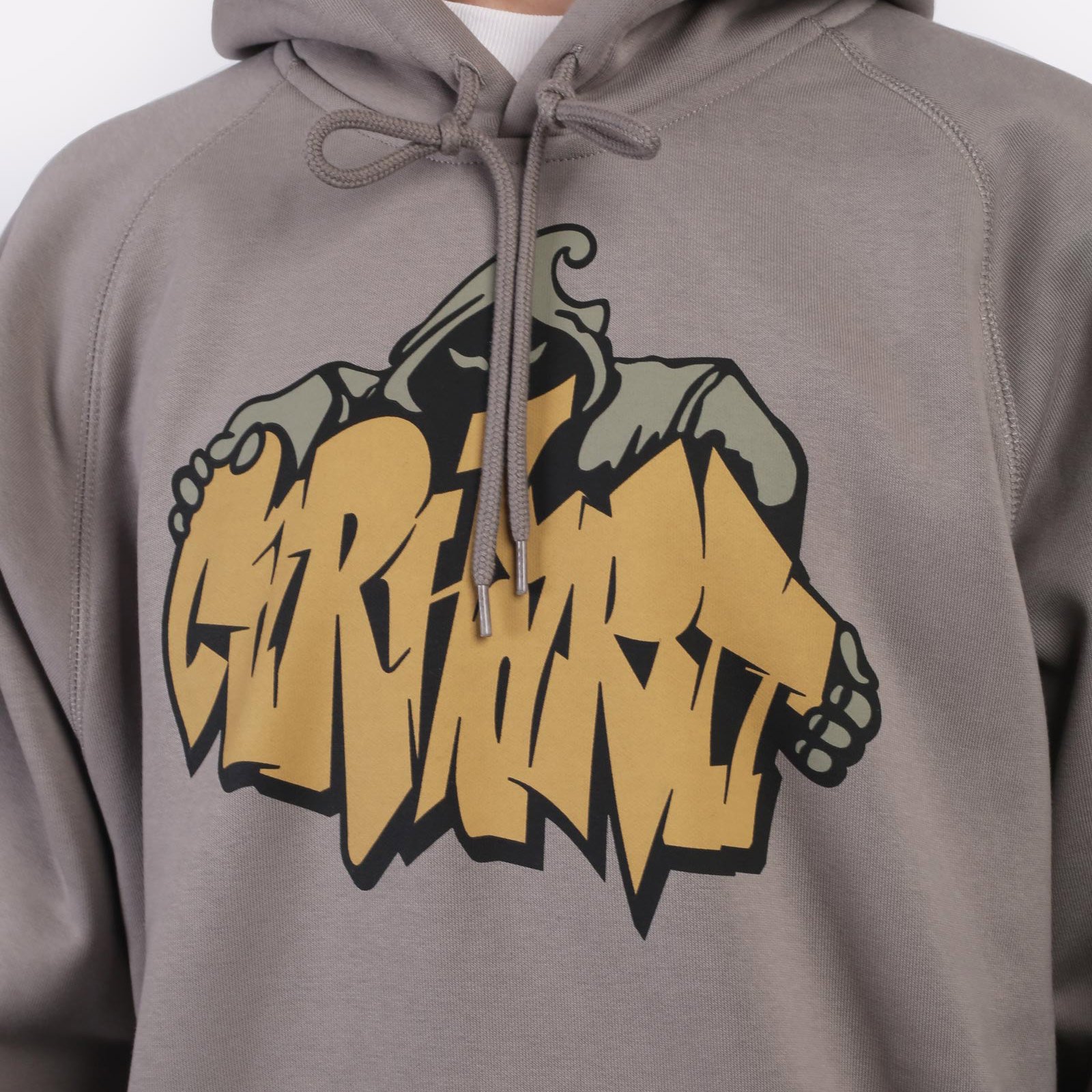 Мужская толстовка Carhartt WIP Hooded Yute Sweat (I033937-misty grey)  - цена, описание, фото 6