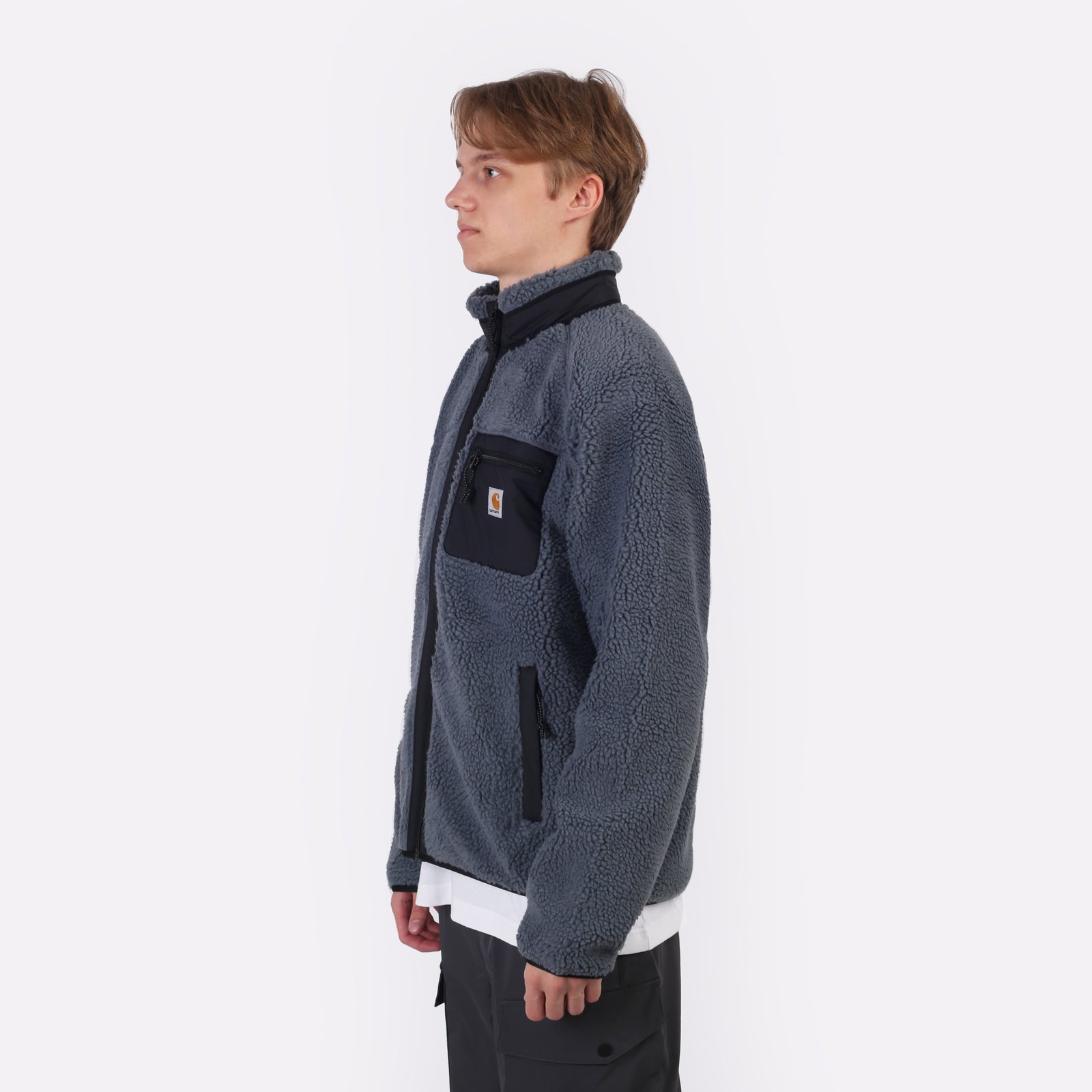 Мужская куртка Carhartt WIP Prentis Liner (I025120CO-grey/black)  - цена, описание, фото 4